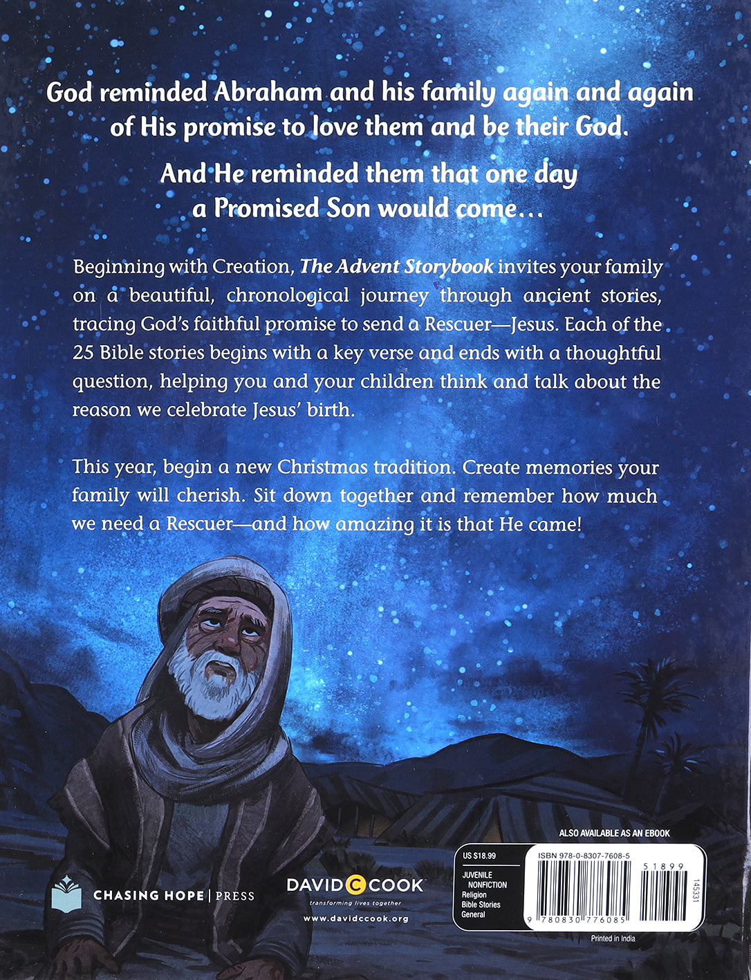 The Advent Storybook: 25 Bible Stories Showing Why Jesus Came