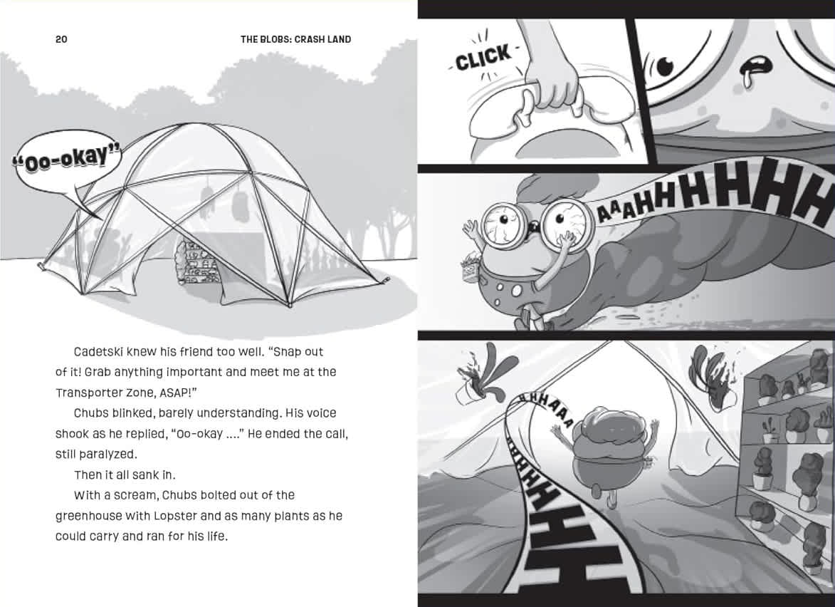 The Blobs: Crash Land! (#1 in The Blobs Series, Graphic Novel)