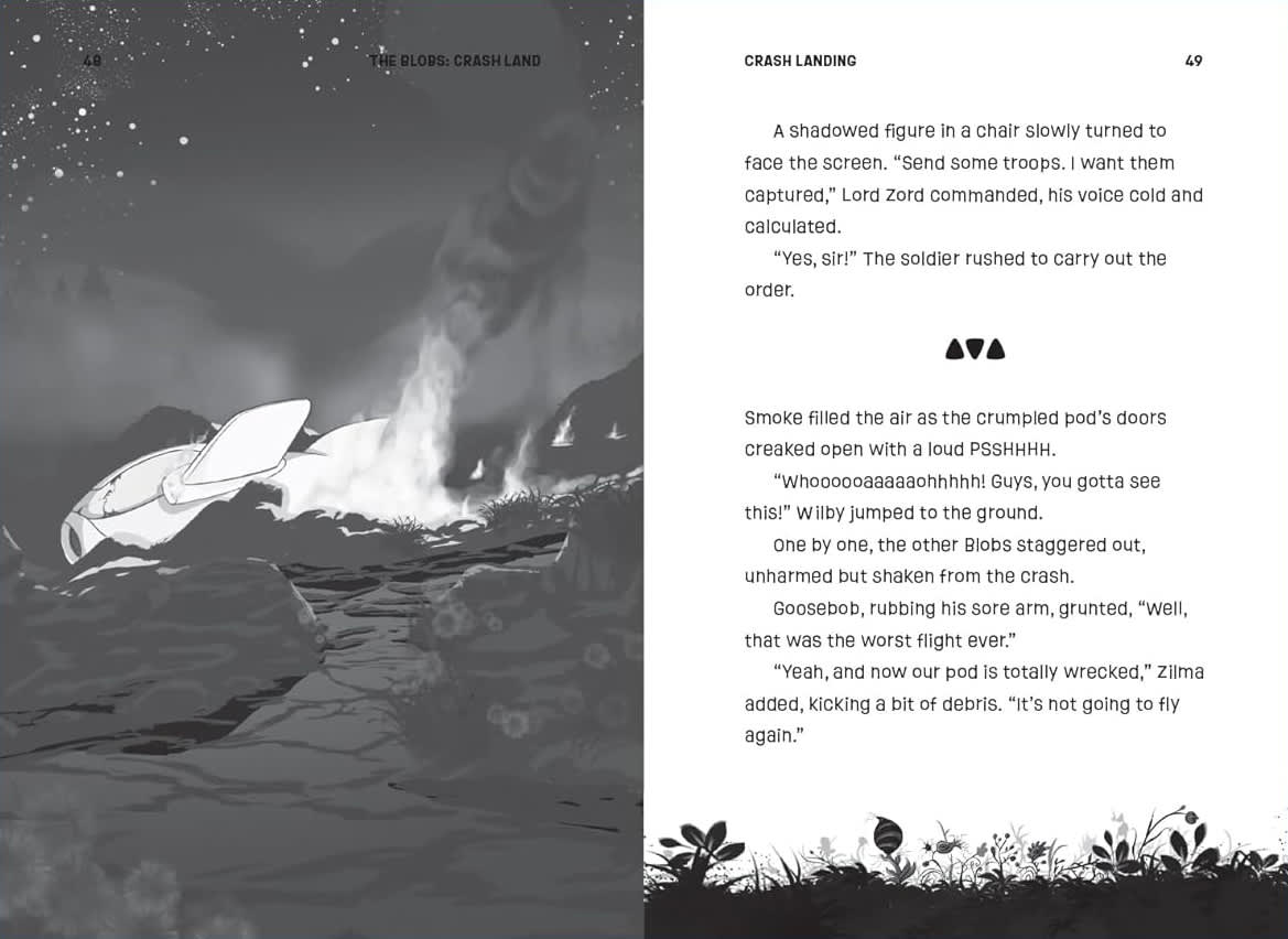 The Blobs: Crash Land! (#1 in The Blobs Series, Graphic Novel)