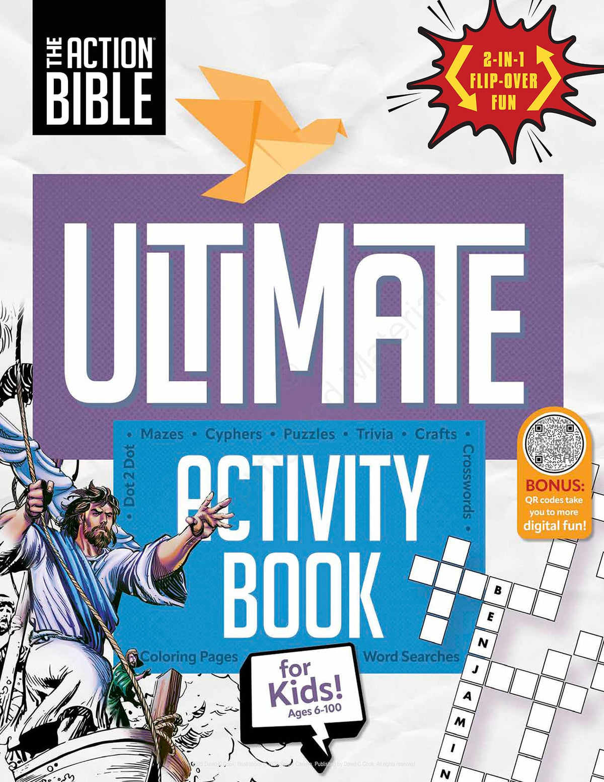 The Action Bible Ultimate Activity & Coloring 2-In-1 Flip-Over Book