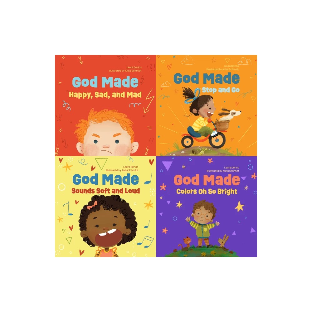 God Made All of Me (4 Book Set): Happy, Sad, Mad/Stop and Go/Sounds Soft and Loud/Colors Oh So Bright (God Made All Of Me Series)
