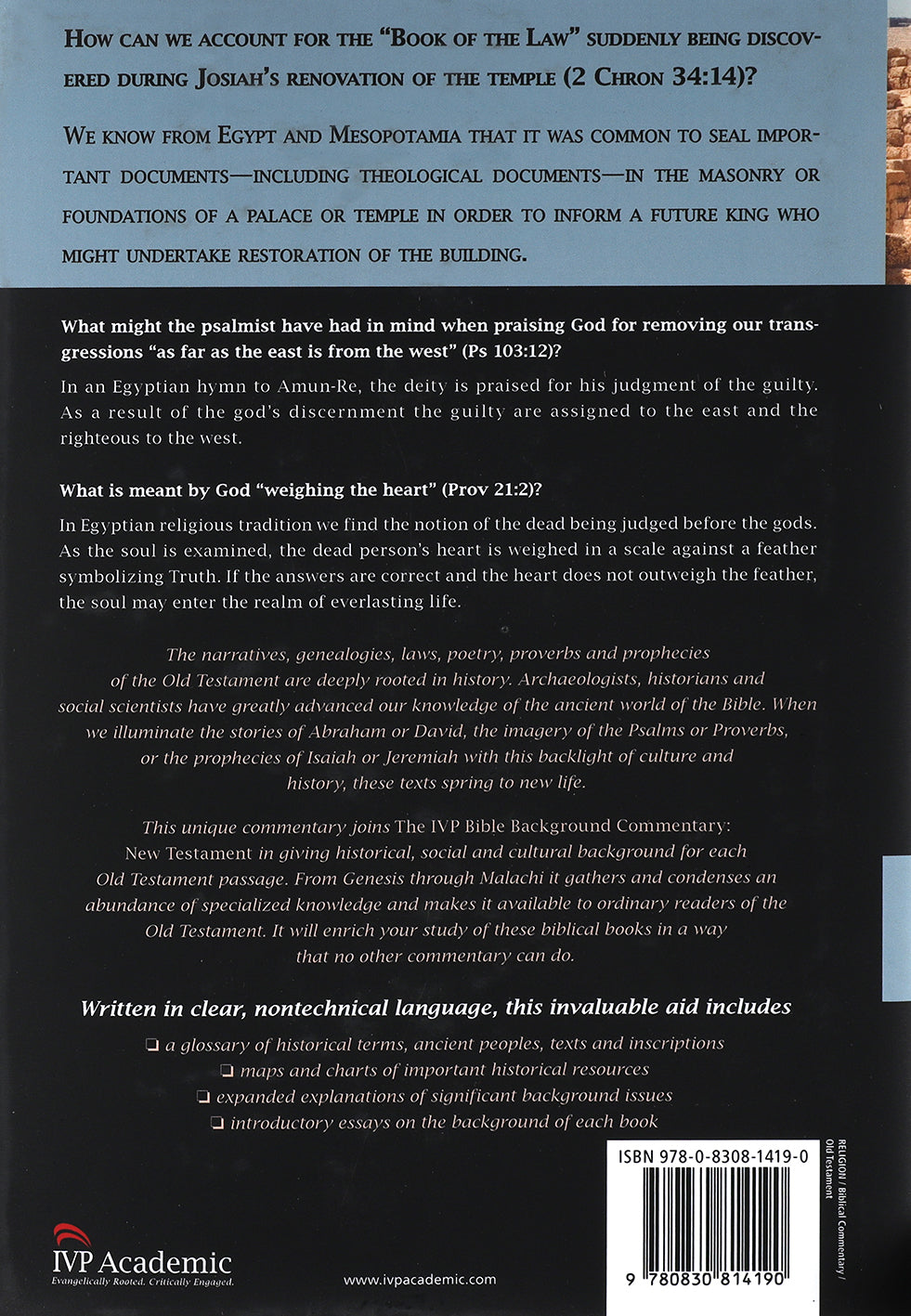 Old Testament (Ivp Bible Background Commentary Series)