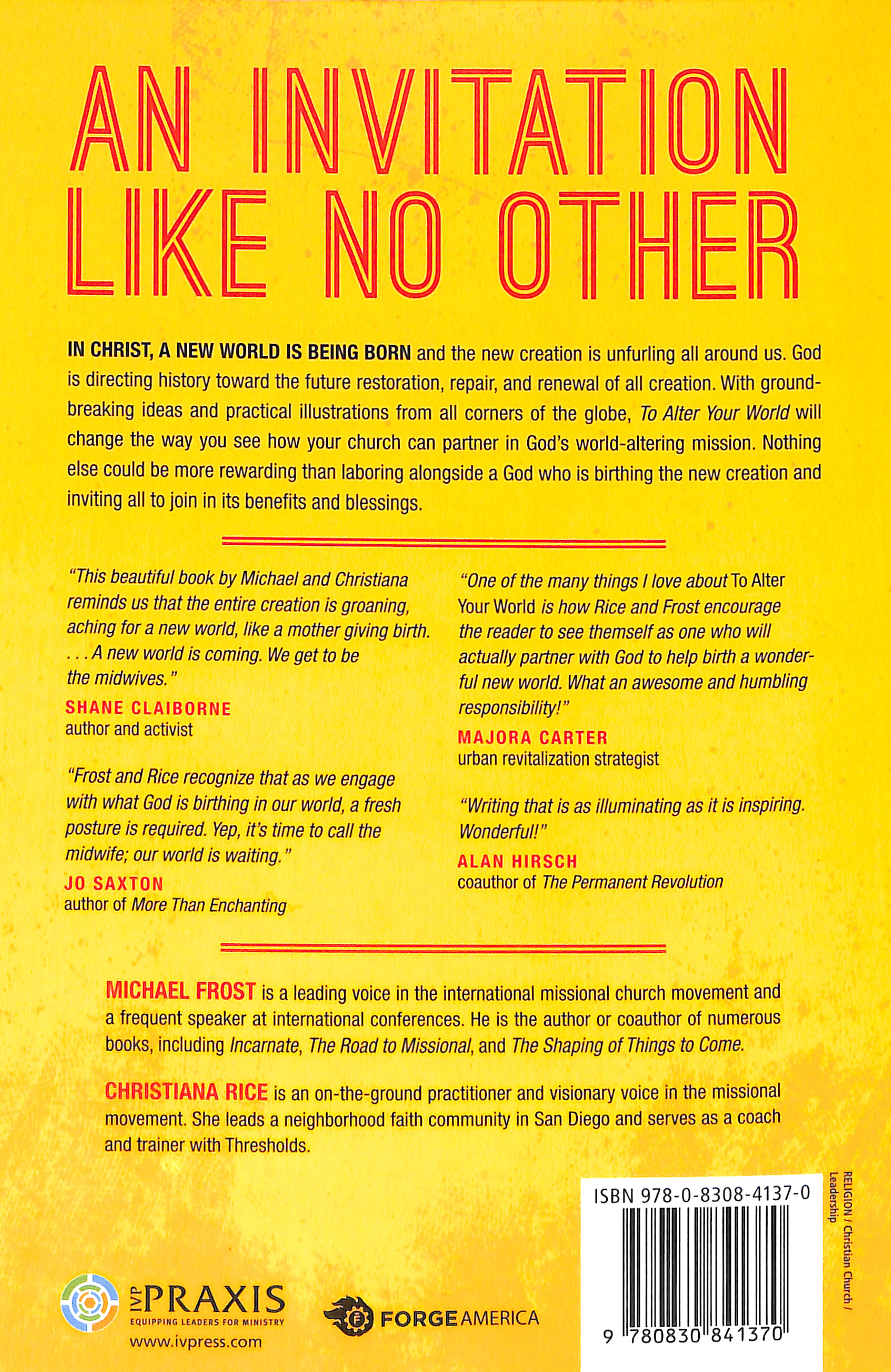 To Alter Your World: Partnering With God to Rebirth Our Communities