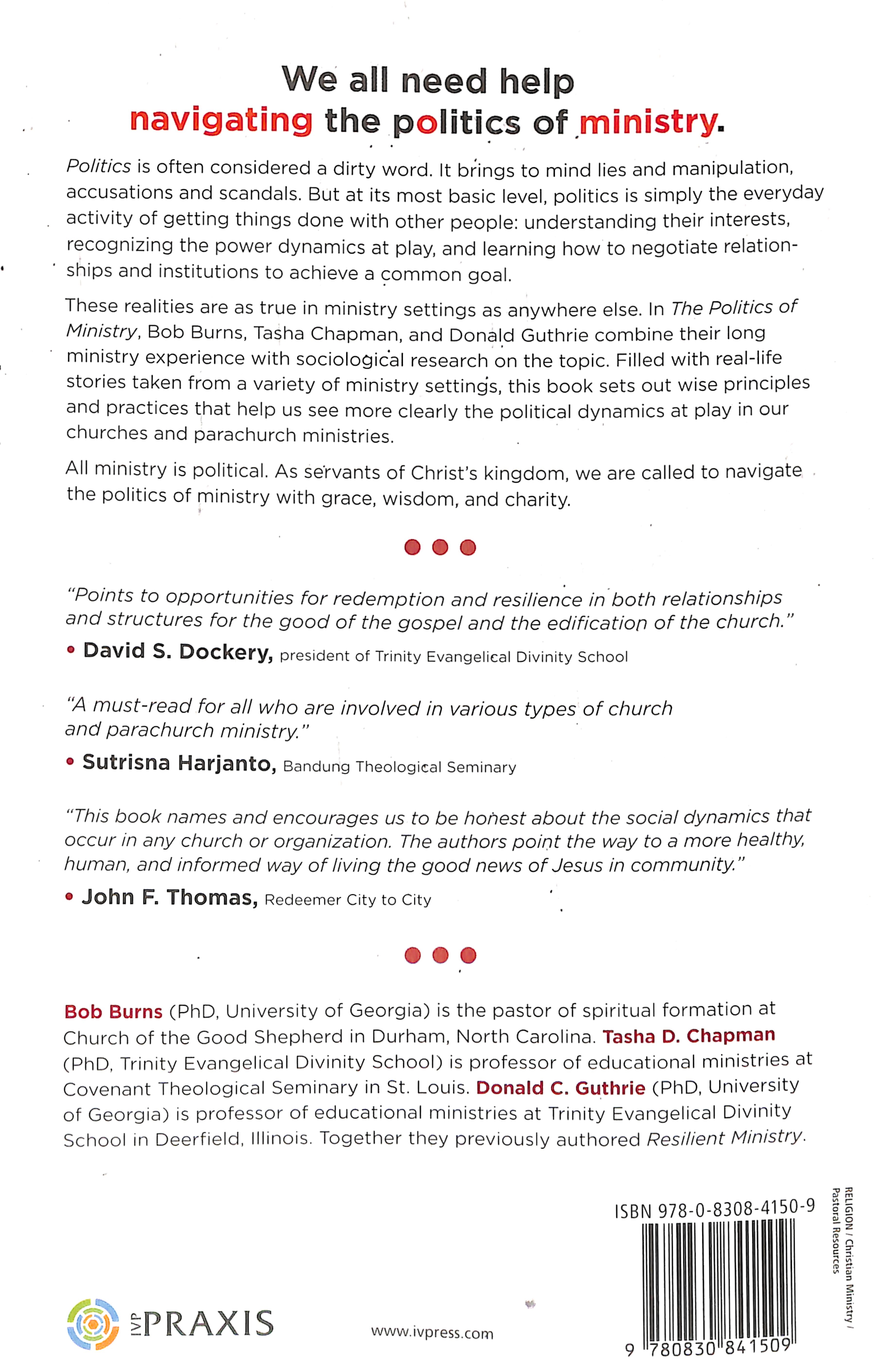 The Politics of Ministry: Navigating Power Dynamics and Negotiating Interests