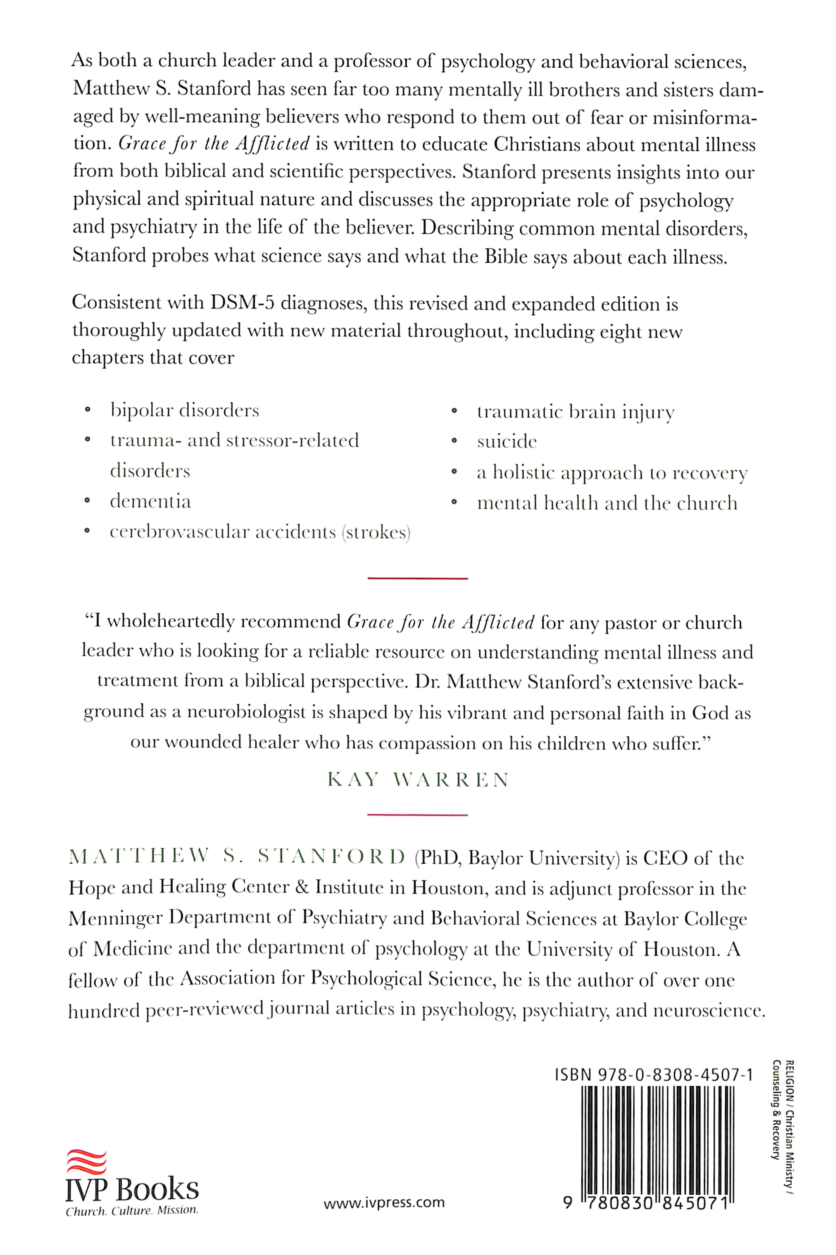 Grace For the Afflicted: A Clinical and Biblical Perspective in Mental Illness