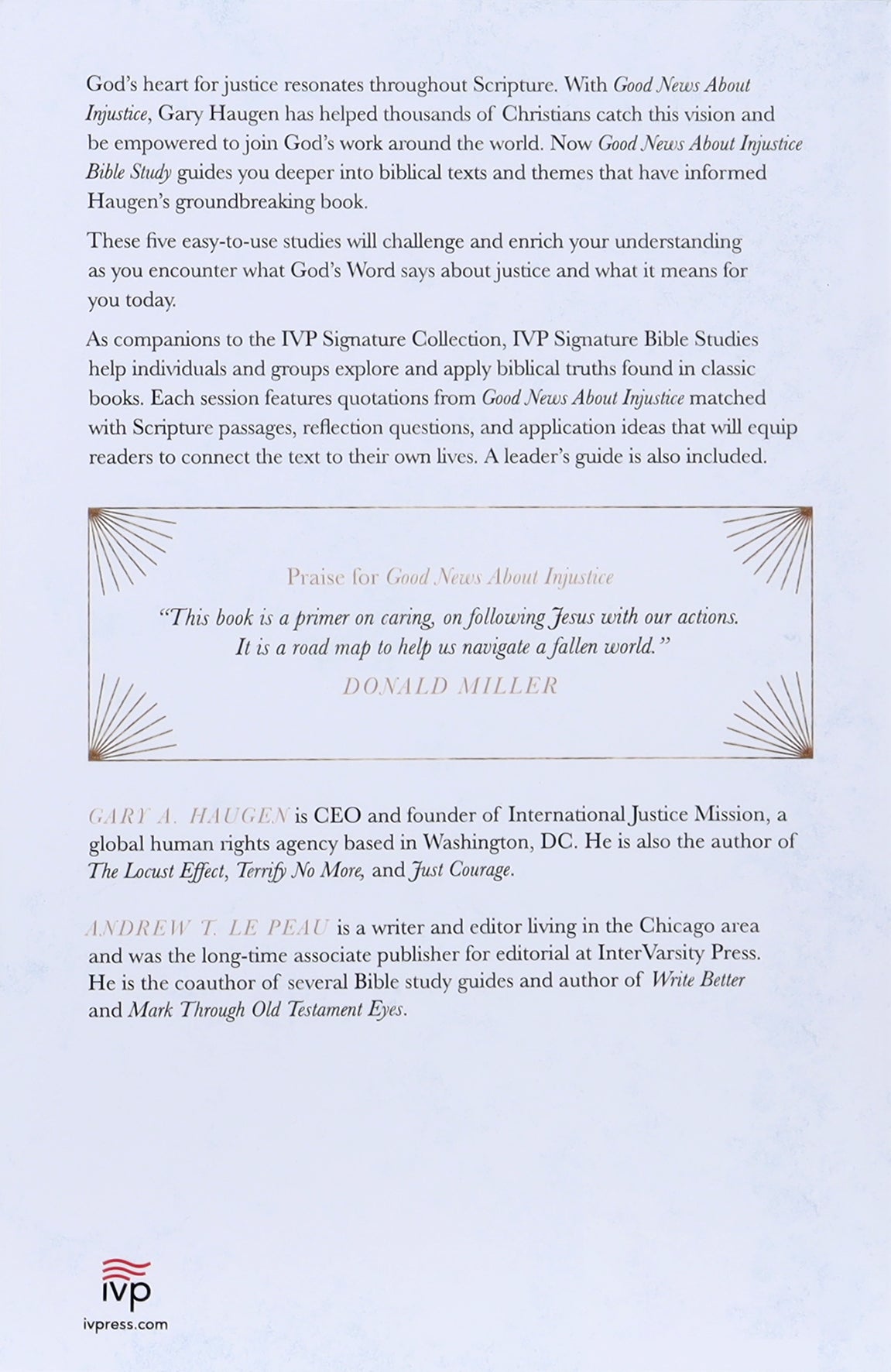 Good News About Injustice Bible Study (5 Studies) (Ivp Signature Bible Studies Series)