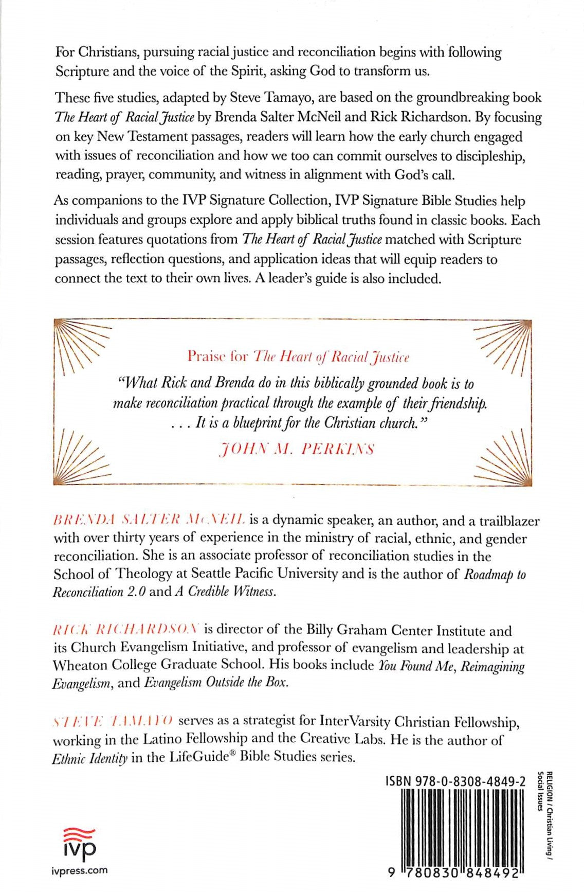The Heart of Racial Justice (Bible Study) (Ivp Signature Bible Studies Series)