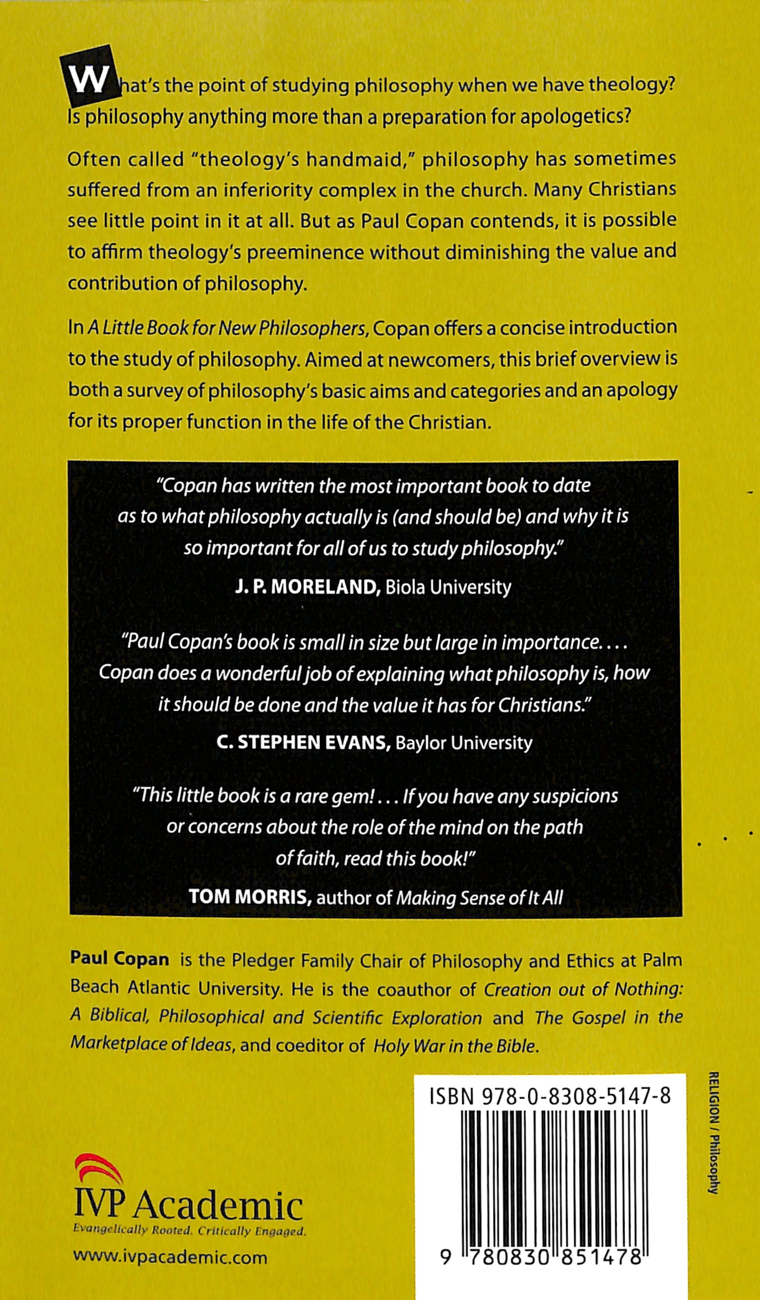 A Little Book For New Philosophers (Little Books Series)