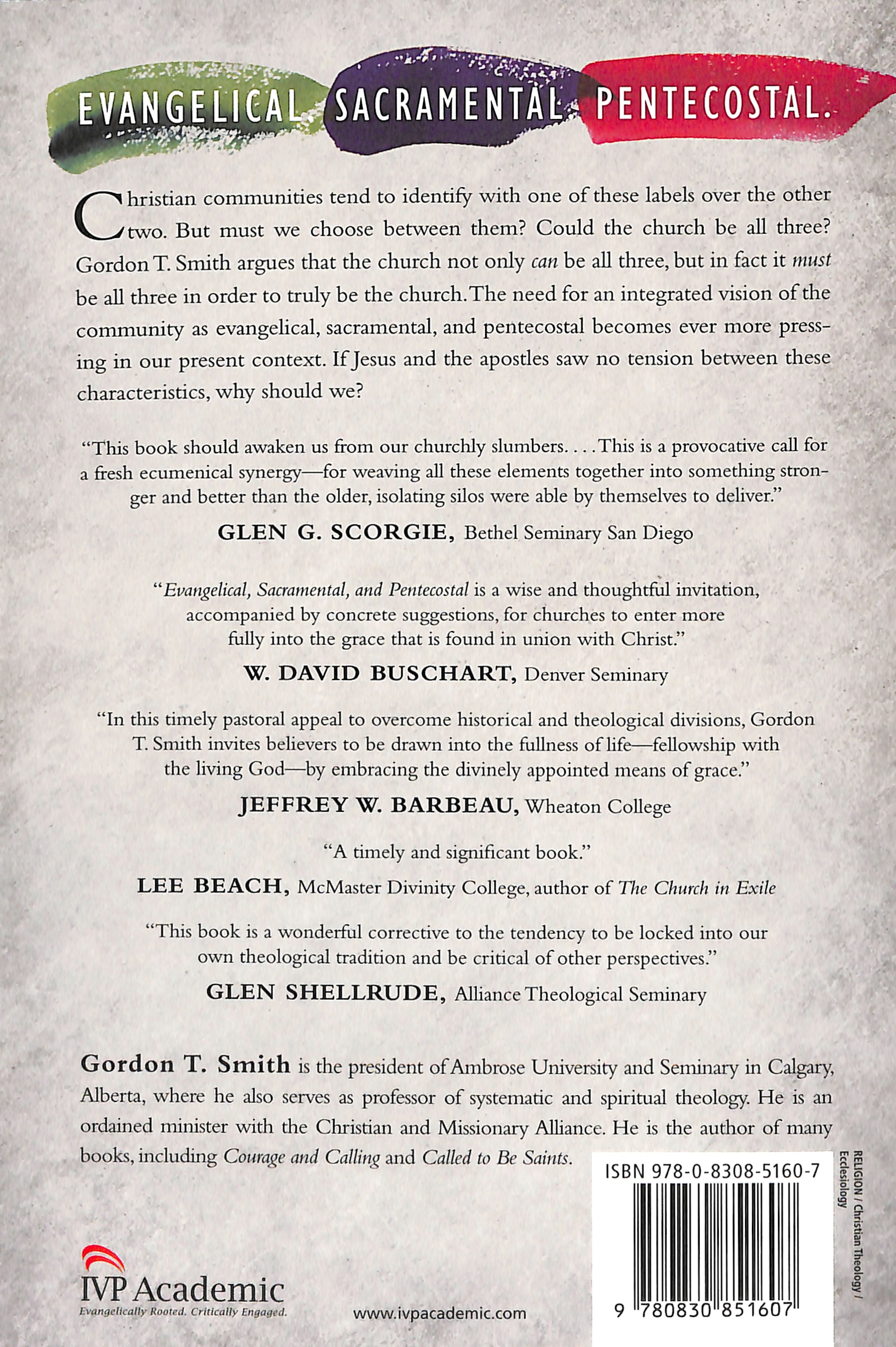 Evangelical, Sacramental, and Pentecostal