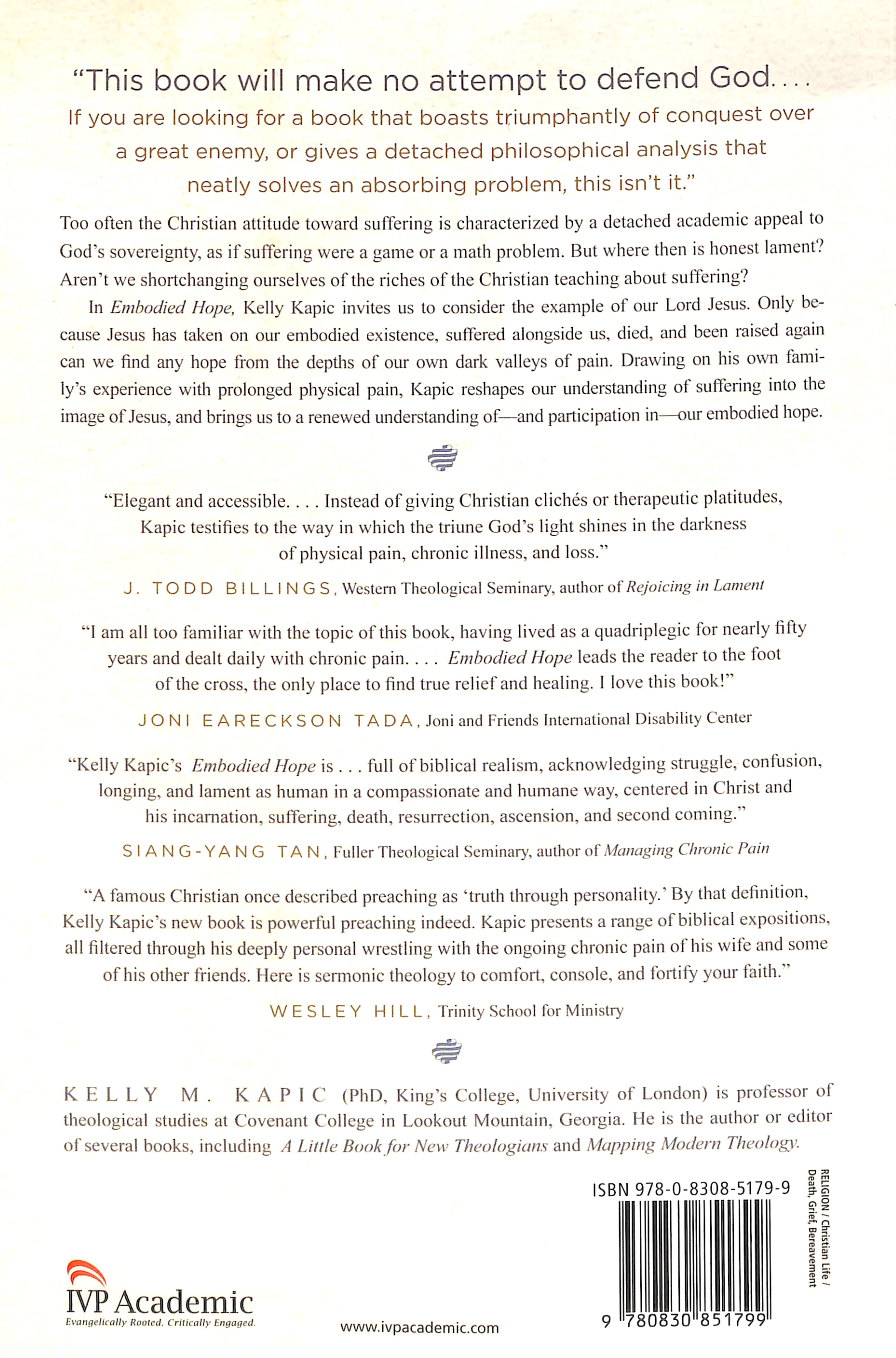 Embodied Hope: A Theological Meditation on Pain and Suffering