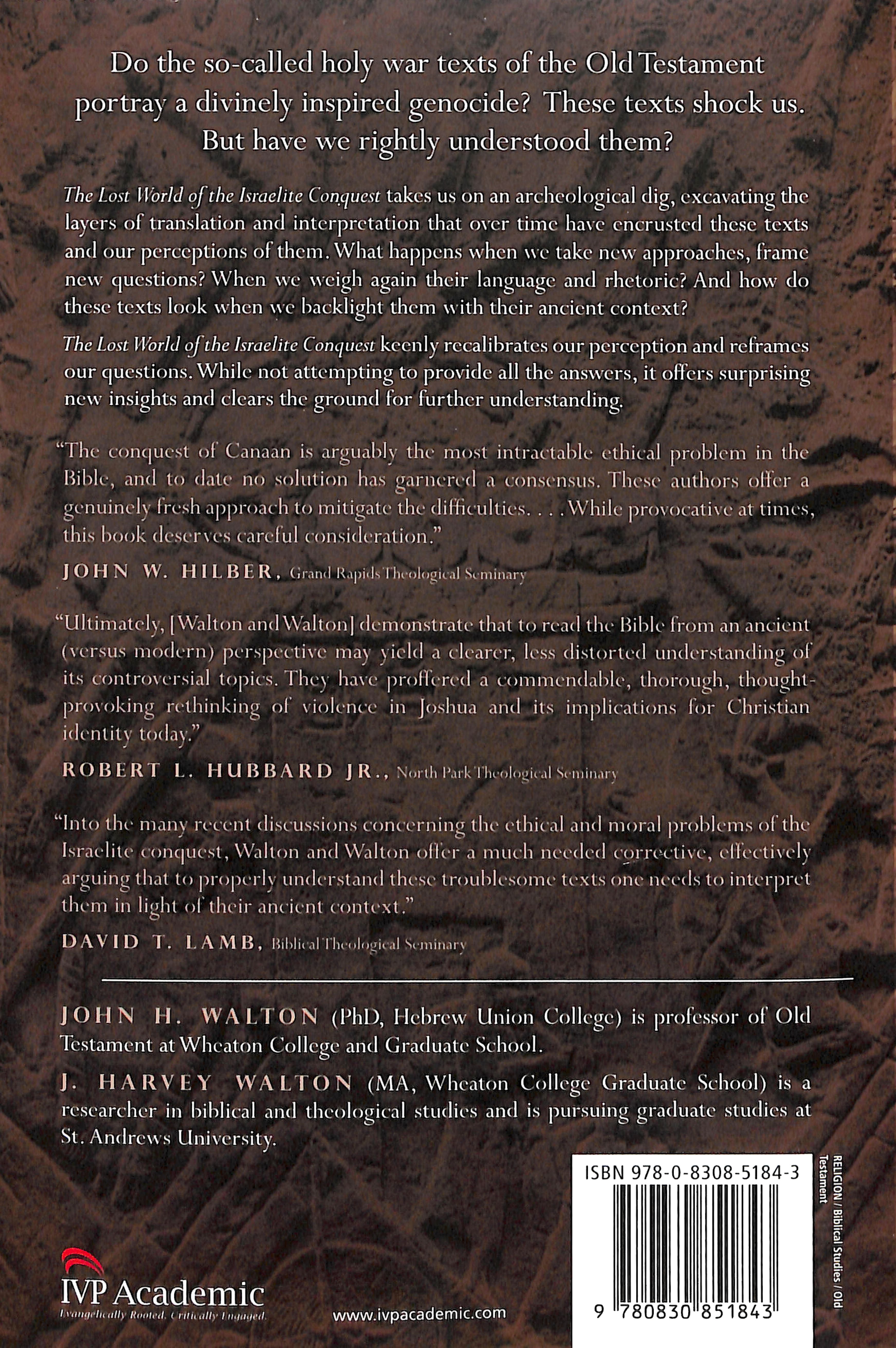 The Lost World of the Israelite Conquest (Lost World Series)