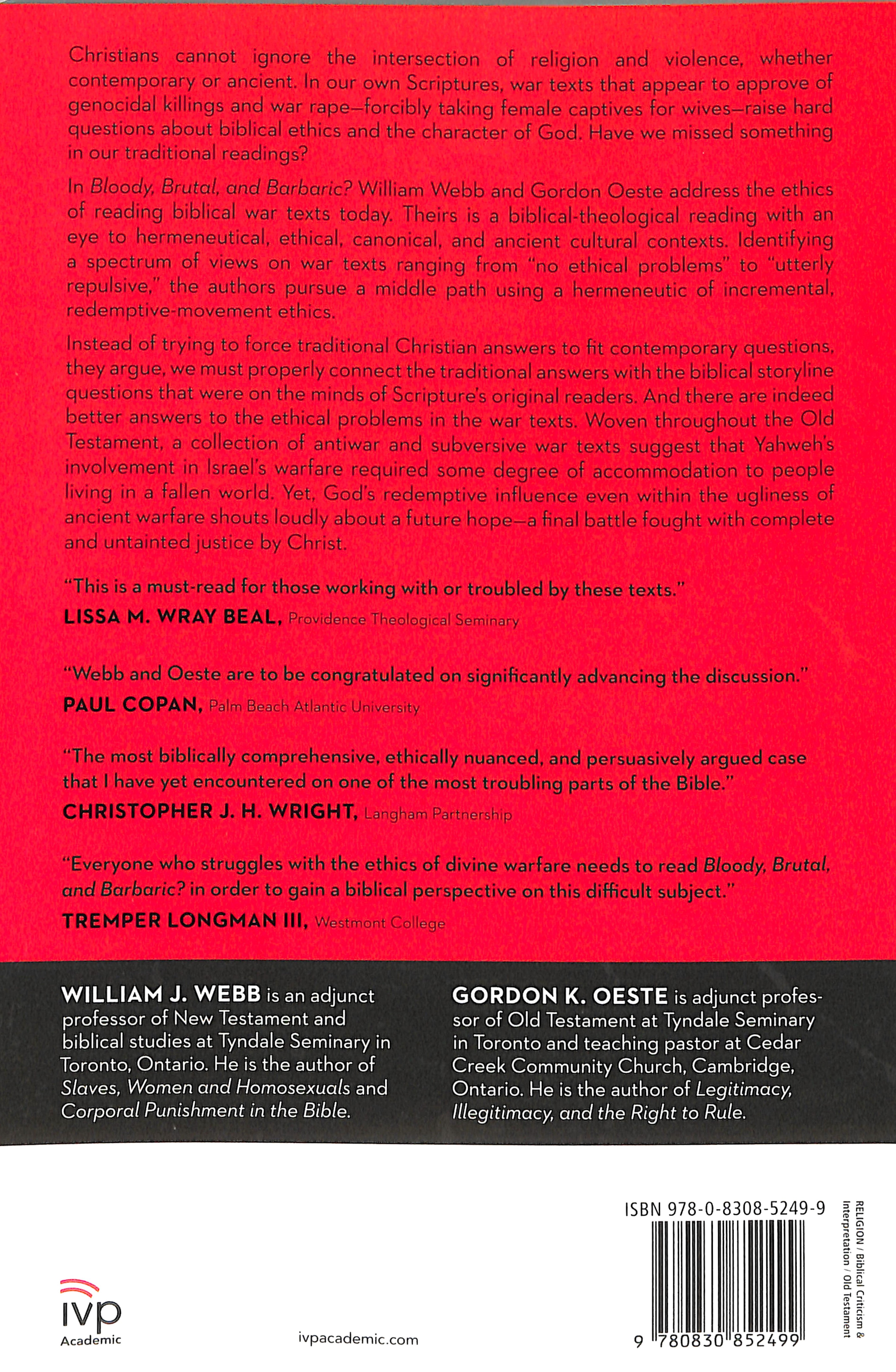 Bloody, Brutal, and Barbaric?: Wrestling With Troubling War Texts