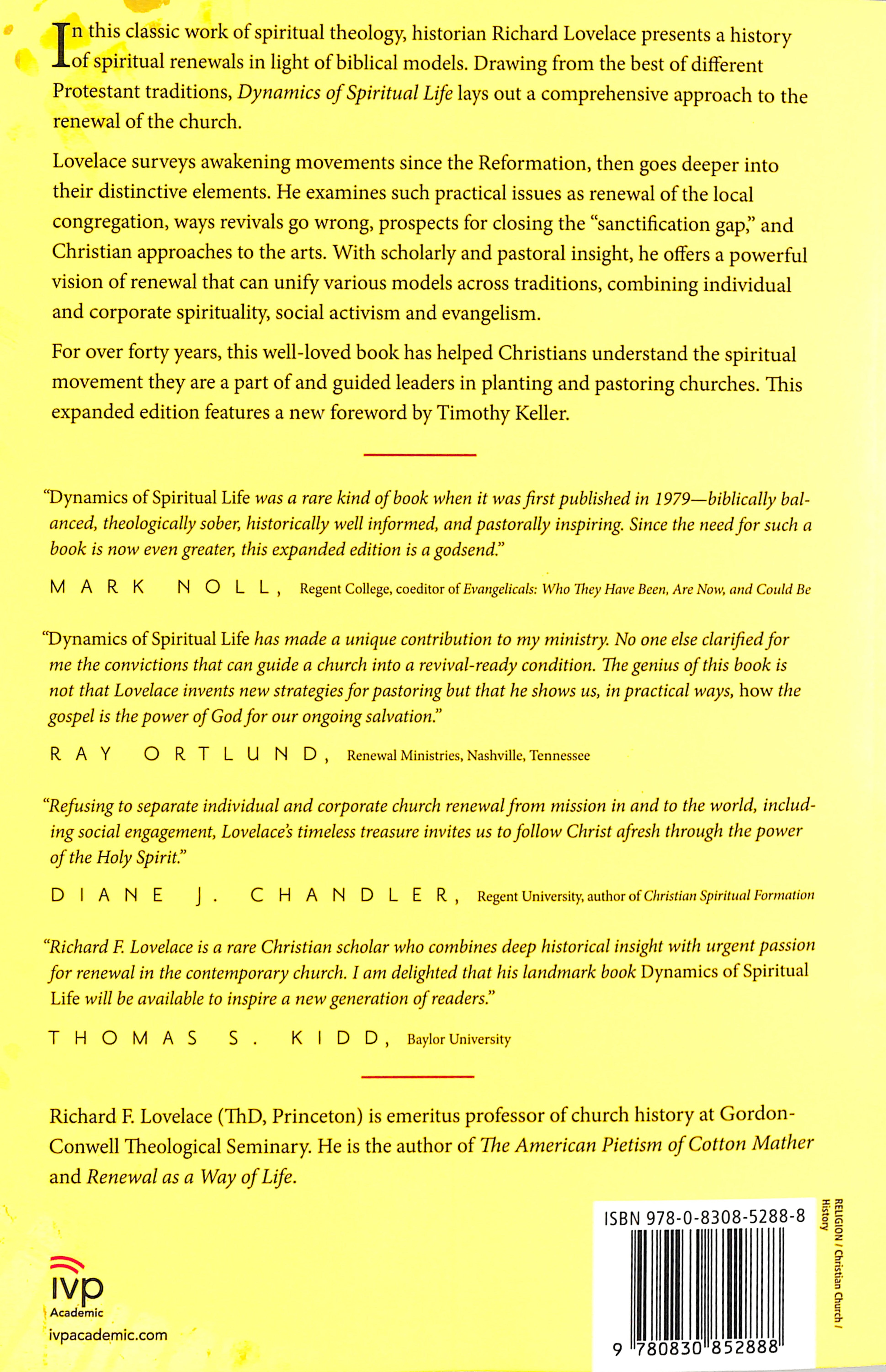 Dynamics of Spiritual Life: An Evangelical Theology of Renewal