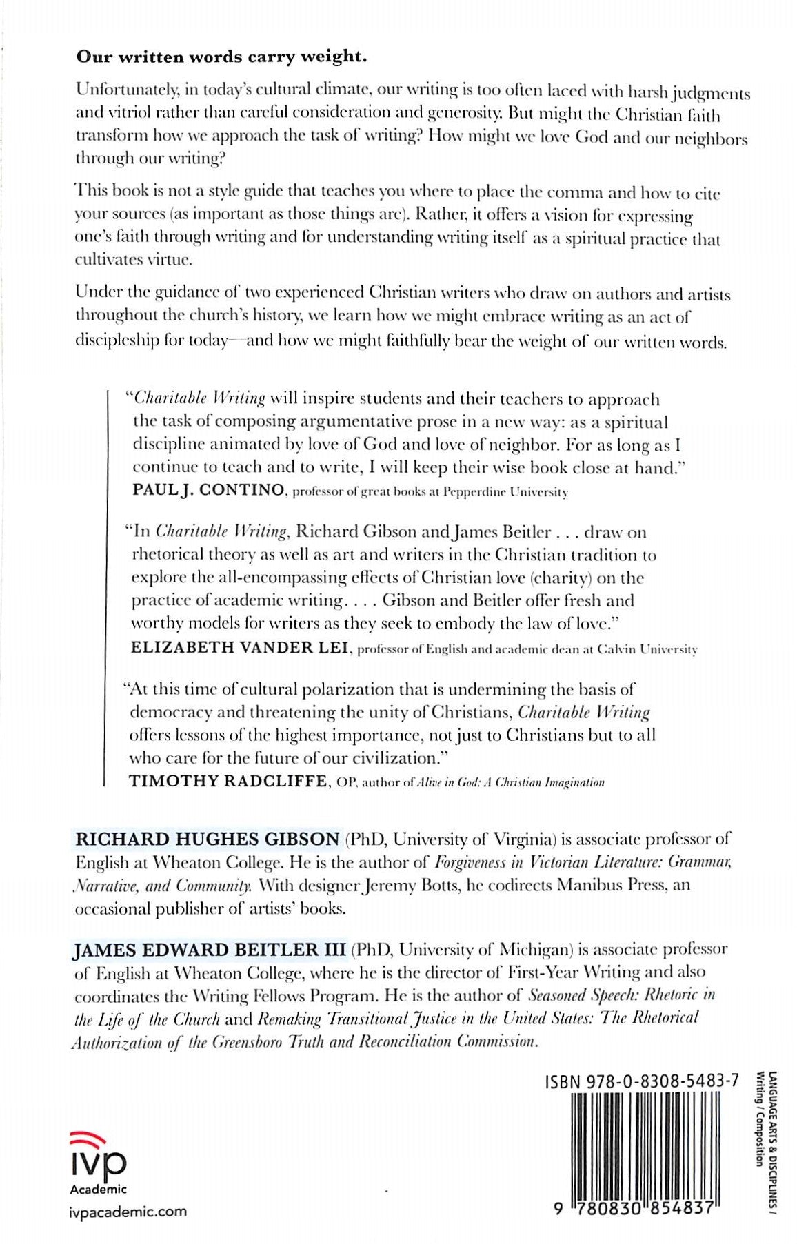 Charitable Writing: Cultivating Virtue Through Our Words