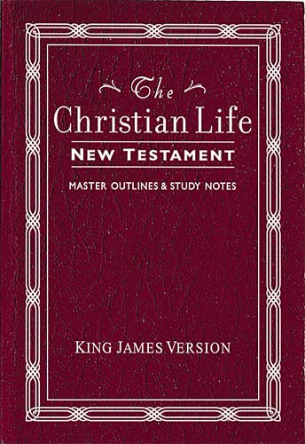 KJV Christian Life New Testament Burgundy