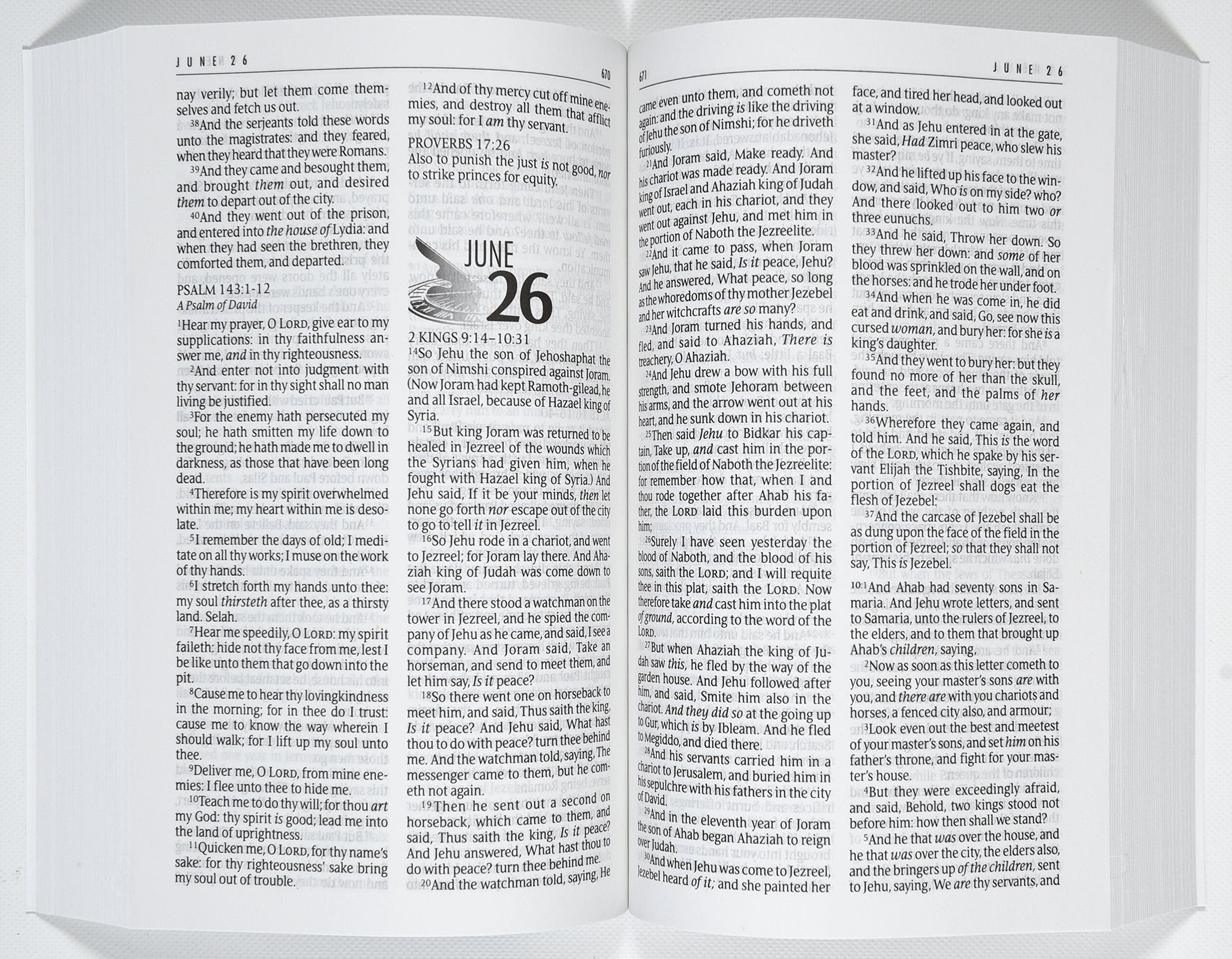 KJV One Year Bible (Black Letter Edition)