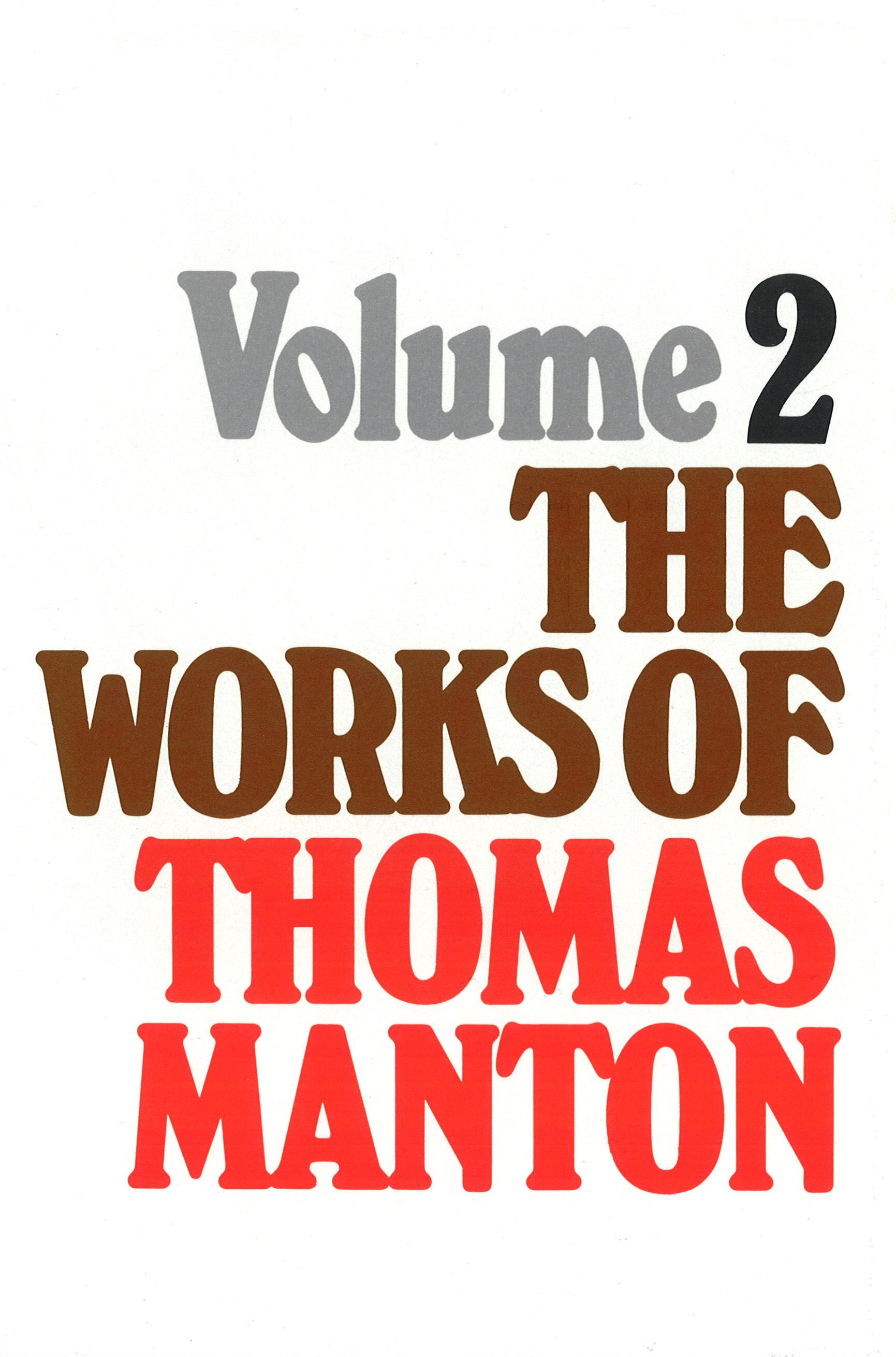 Works of Thomas Manton (Vol 2)