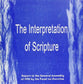 The Interpretation of Scripture