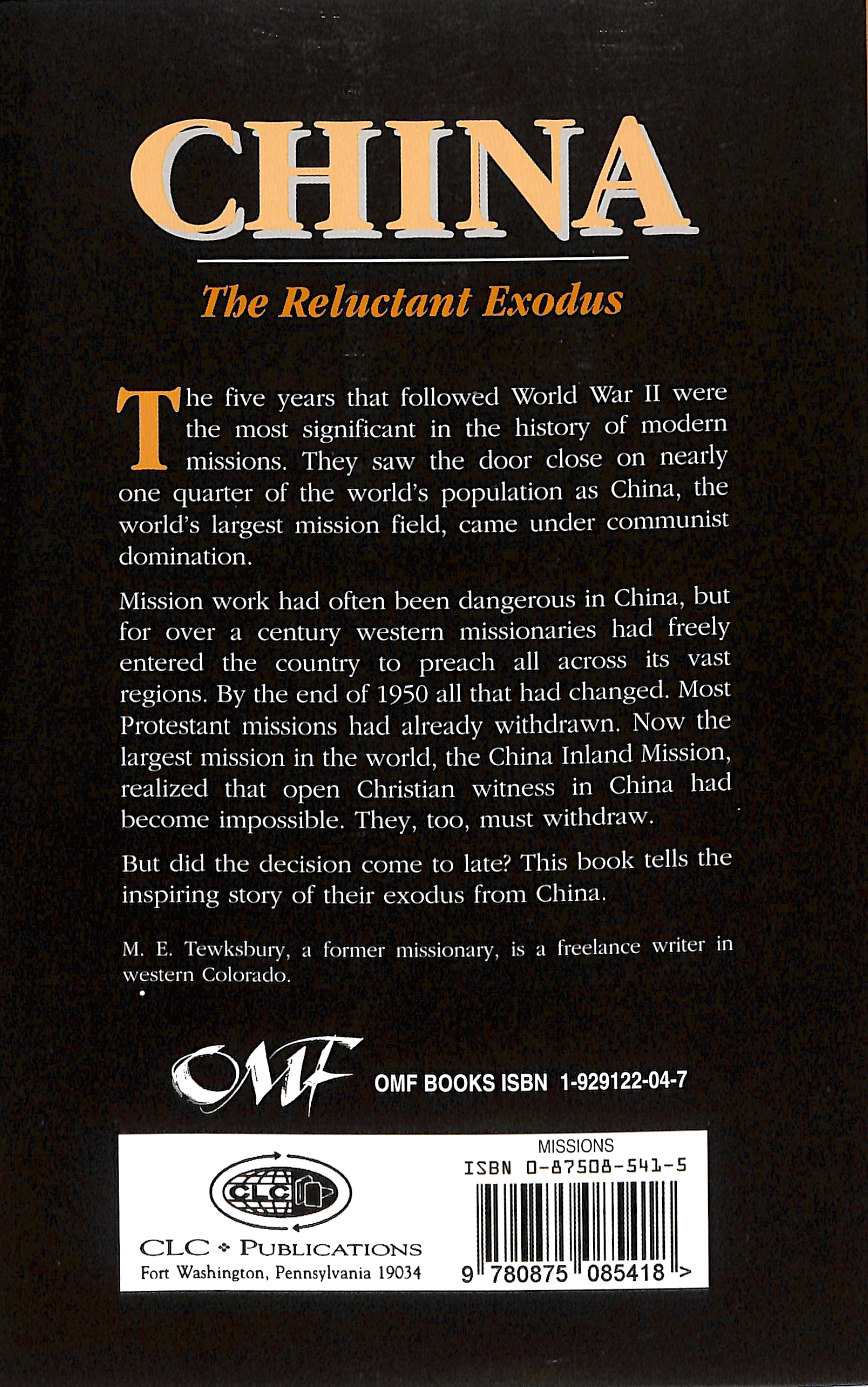 China: The Reluctant Exodus