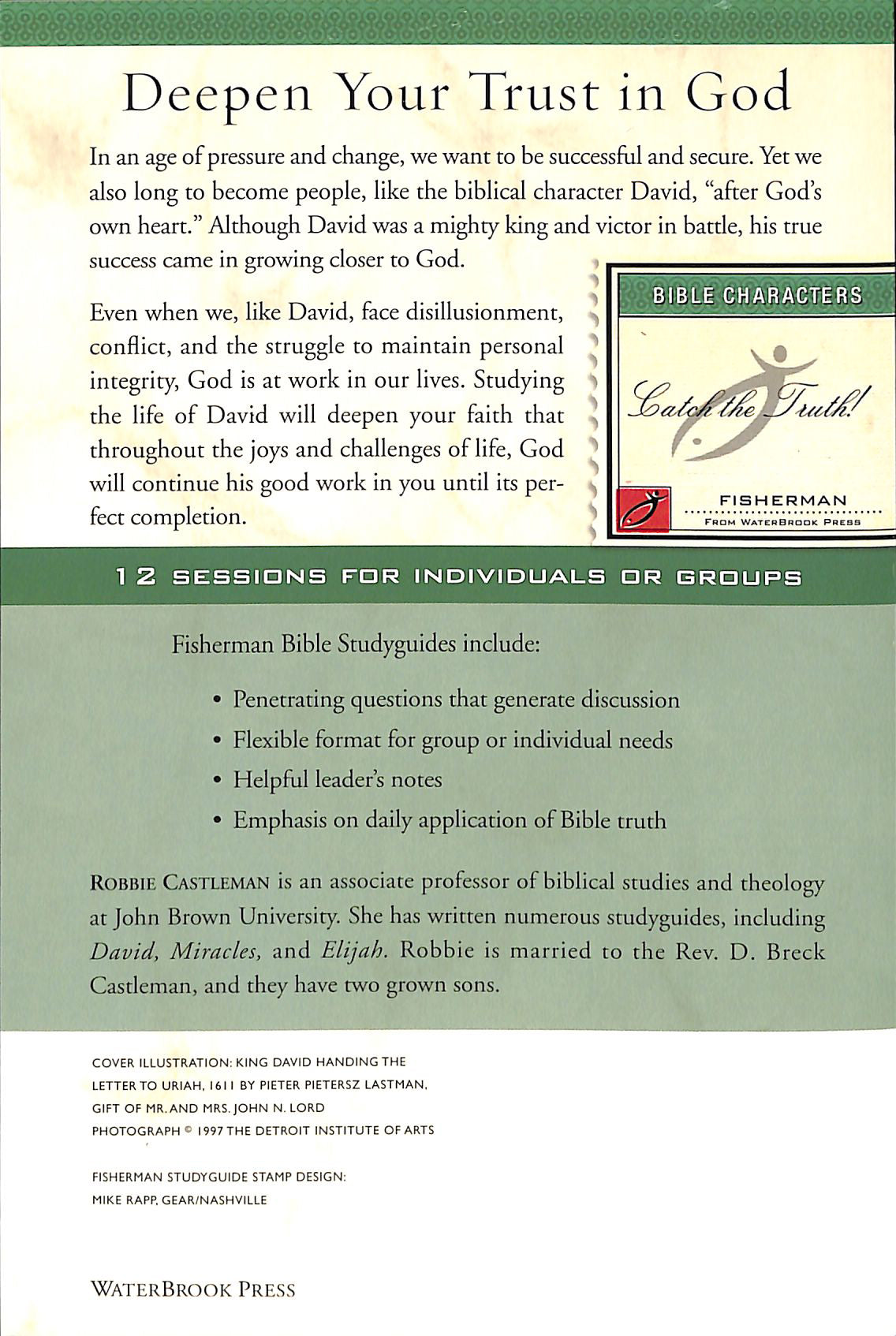 King David: Trusting God For a Lifetime (Fisherman Bible Studyguide Series)