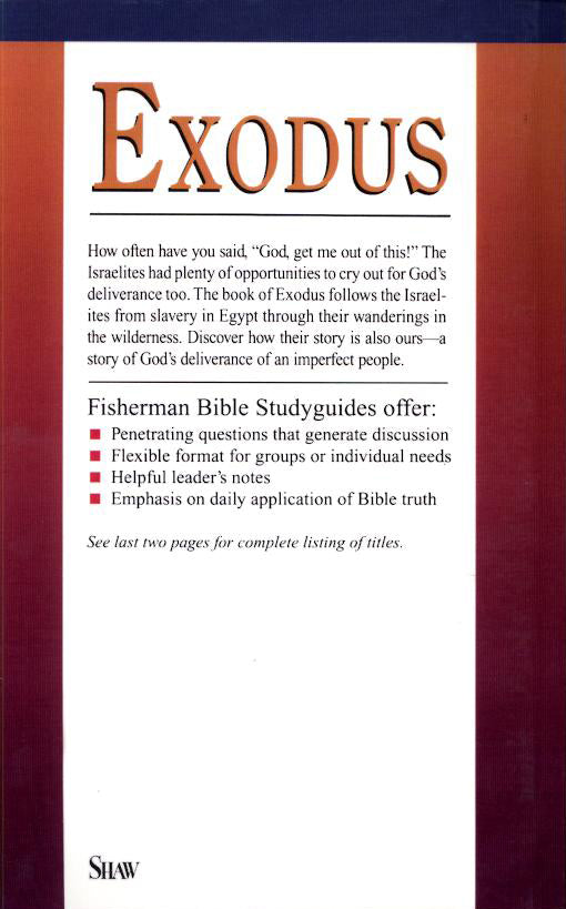 Exodus: God Our Deliverer (Fisherman Bible Studyguide Series)