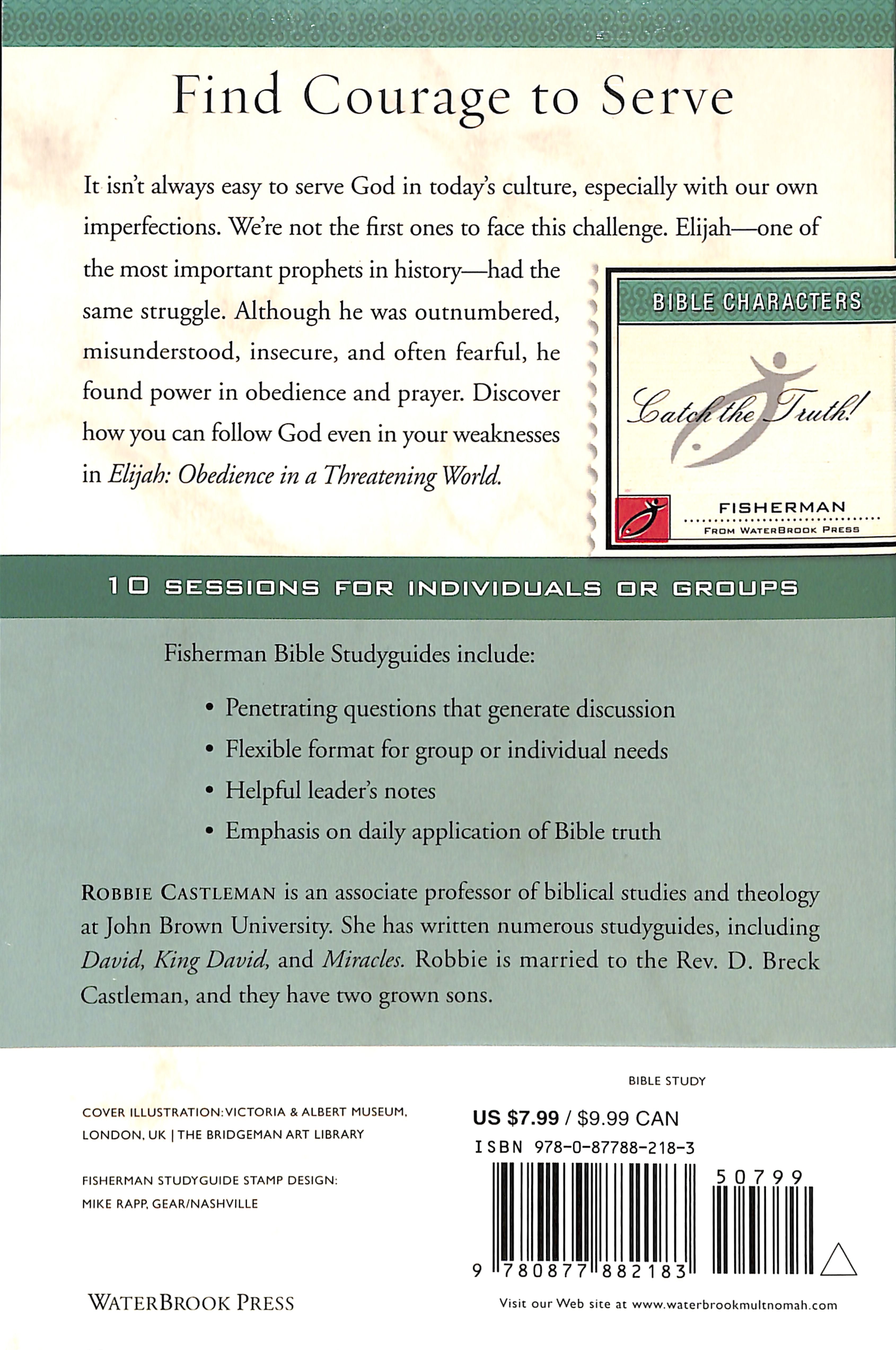 Elijah: Obedience in a Threatening World (Fisherman Bible Studyguide Series)