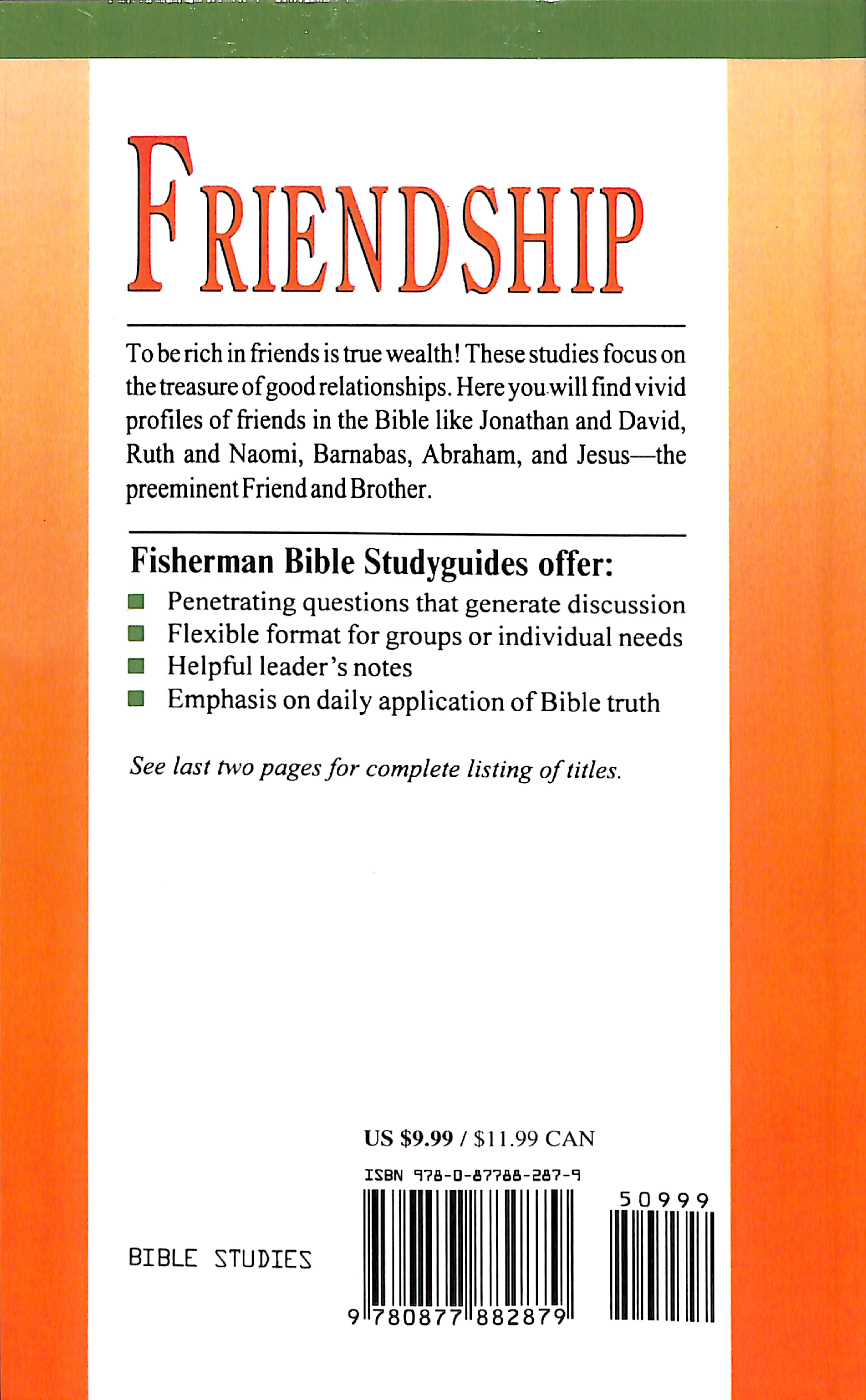 Friendship: Portraits in God's Family Album (Fisherman Bible Studyguide Series)