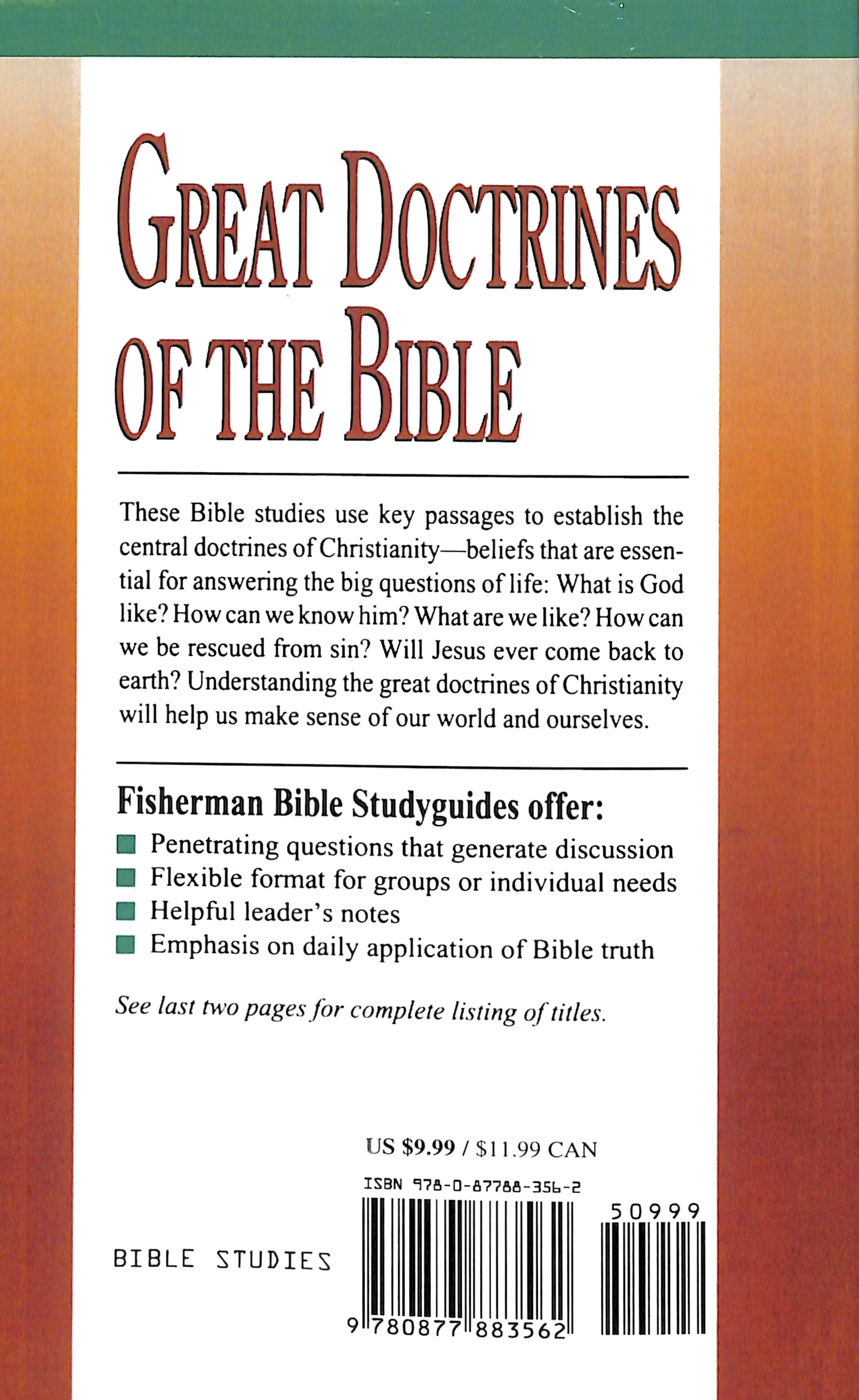 Great Doctrines of the Bible (Fisherman Bible Studyguide Series)
