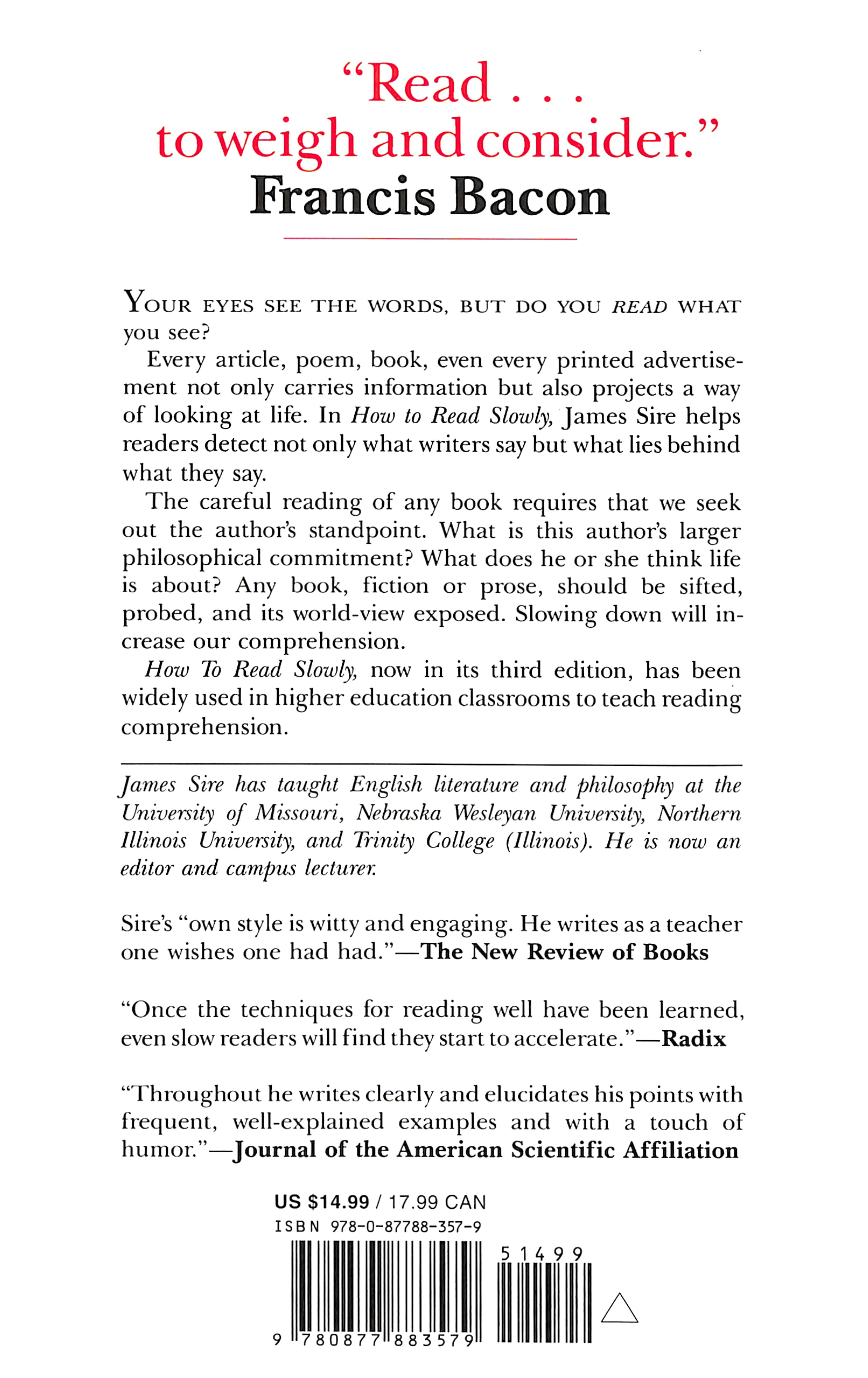 How to Read Slowly