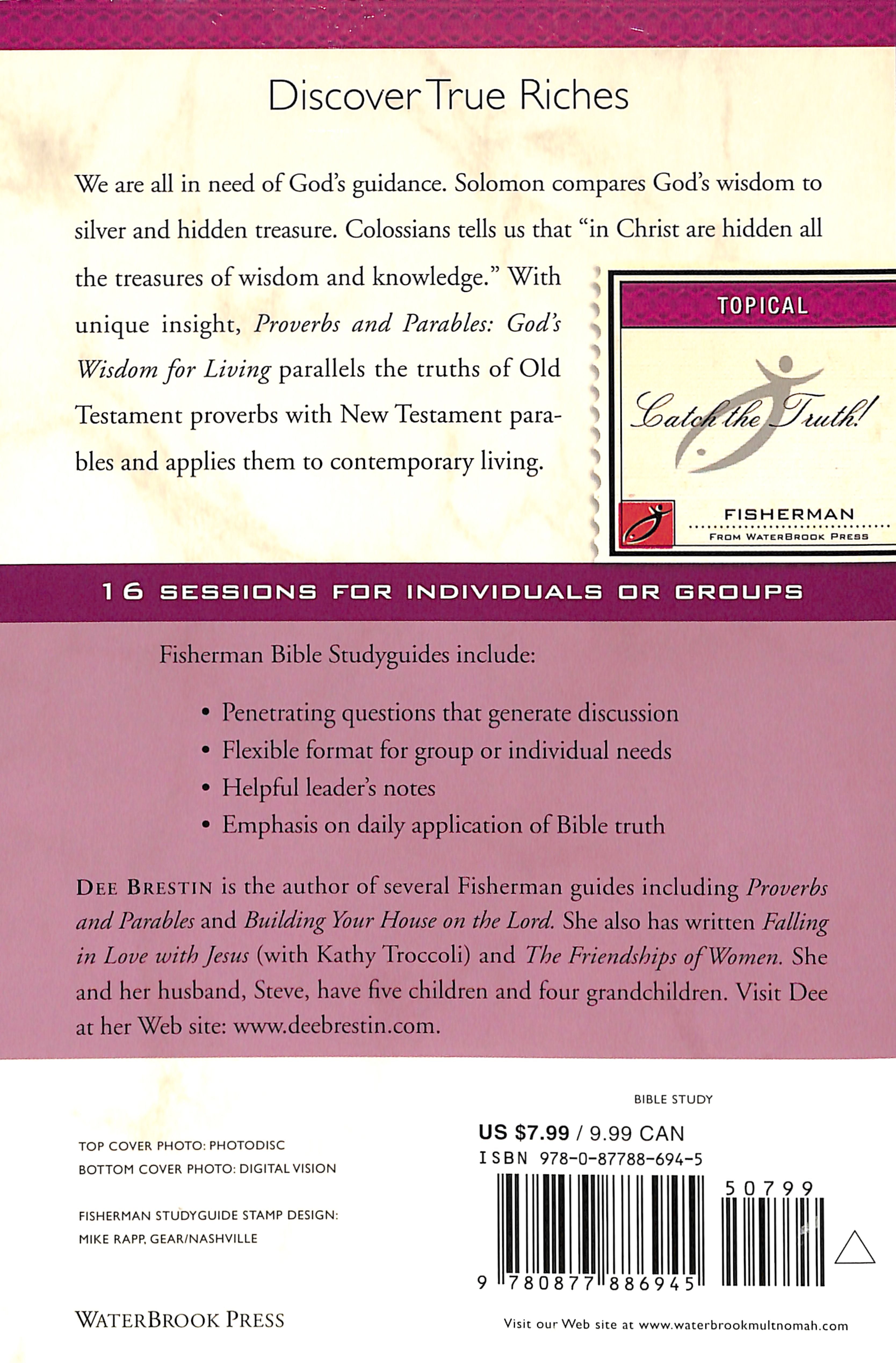 Proverbs and Parables: God's Wisdom For Living (Fisherman Bible Studyguide Series)