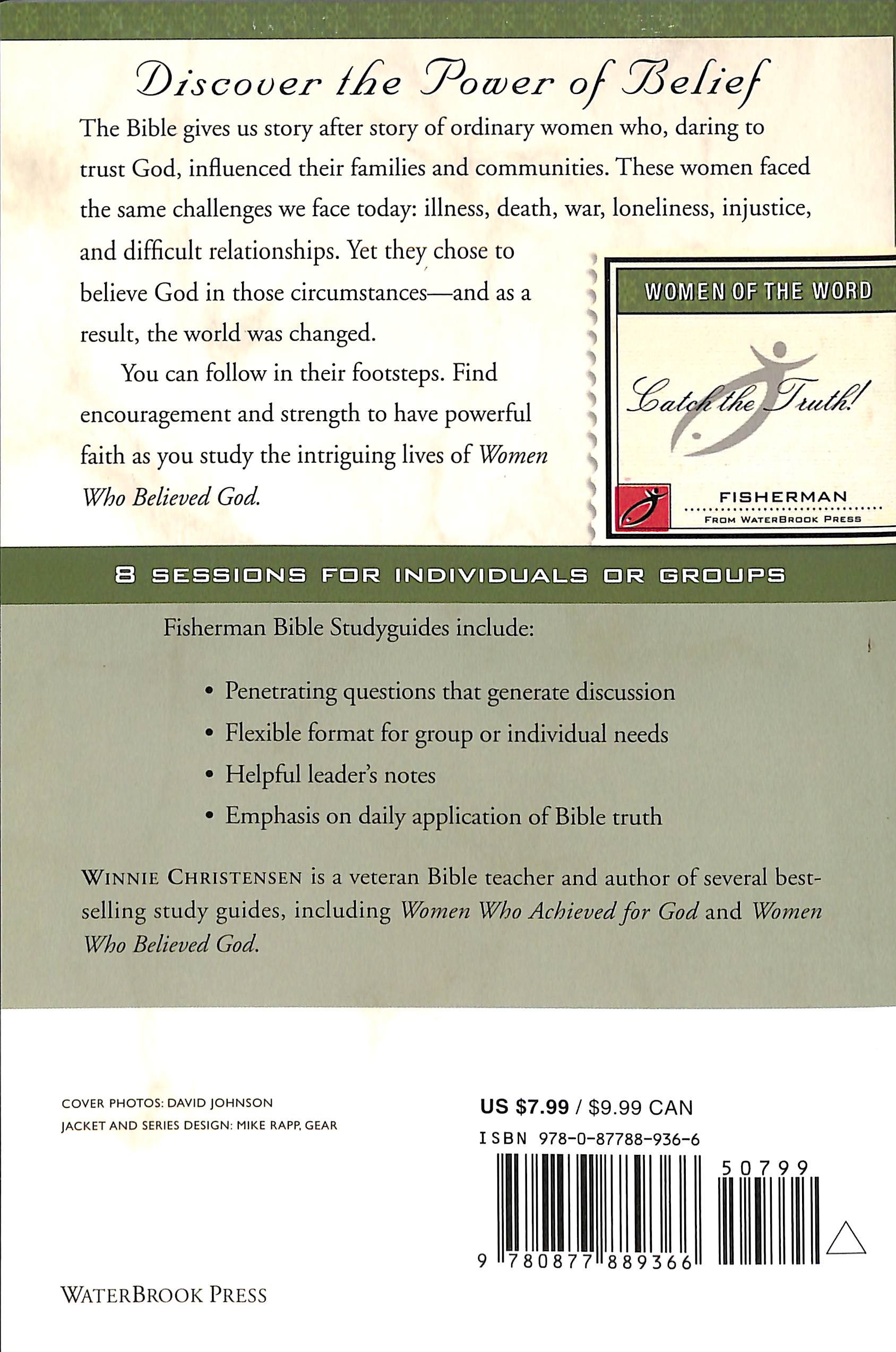 Women Who Believed God (Fisherman Bible Studyguide Series)