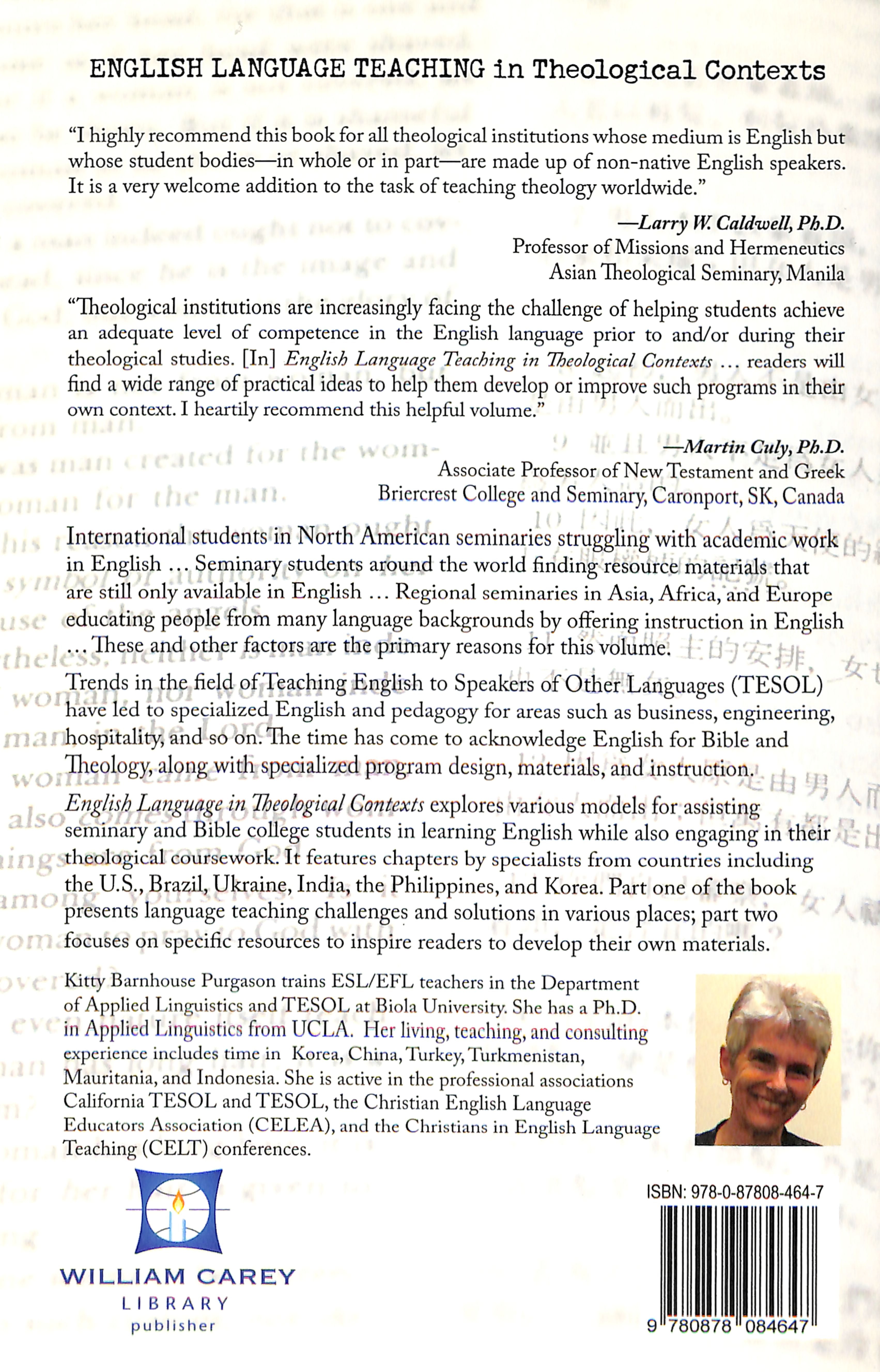 English Language Teaching in Theological Contexts
