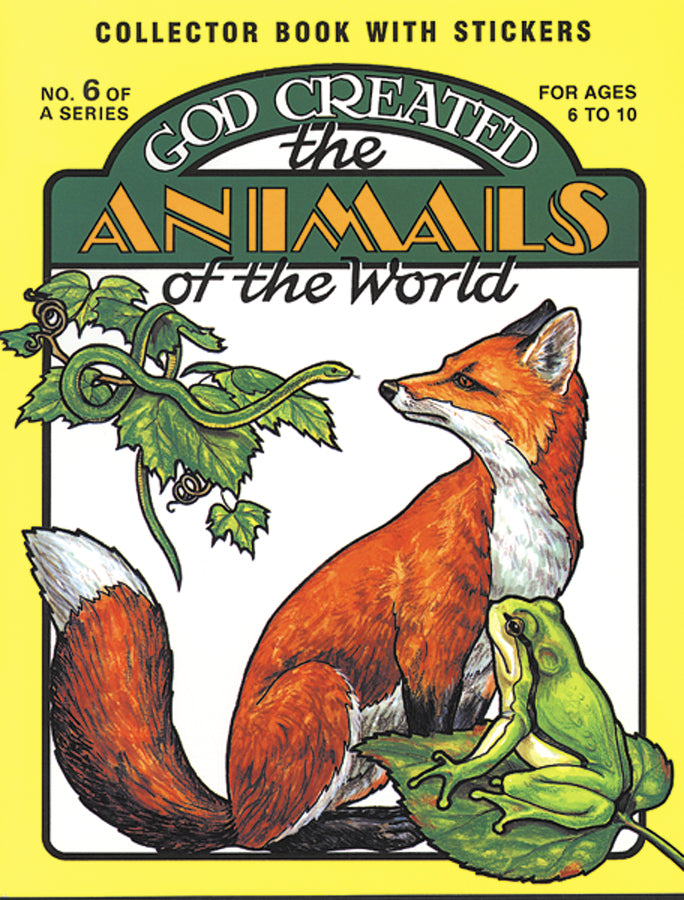 God Created the Animals of the World Sticker Book