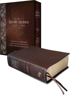 KJV Henry Morris Study Bible Brown Calfskin Leather