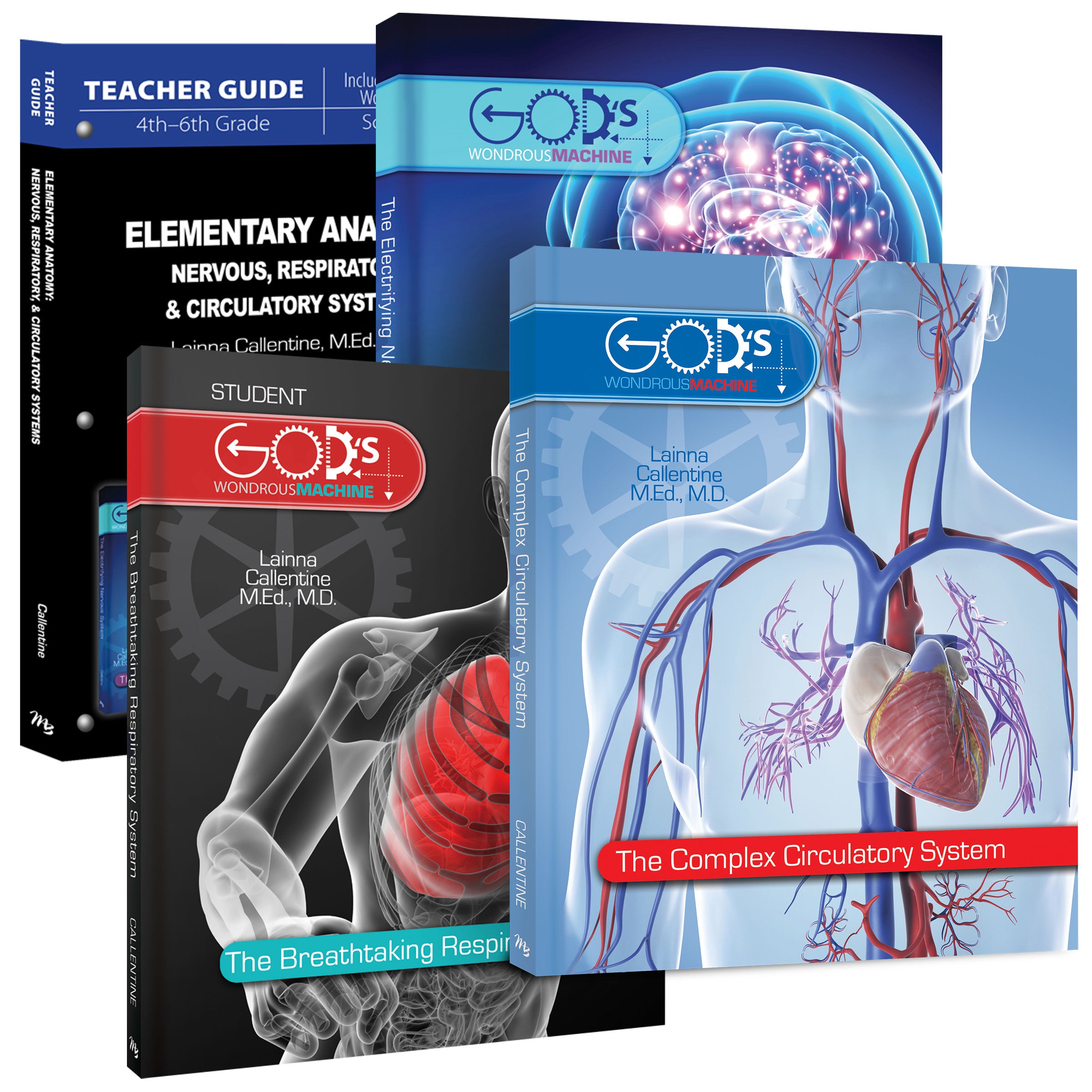 Elementary Anatomy - Nervous, Respiratory & Circulatory Systems (Package) (God's Wondrous Machine Series)