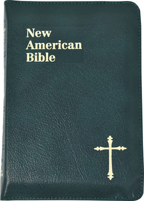 Nab Saint Joseph Personal Size Bible Green Zipper