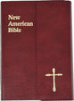 Nab Saint Joseph Personal Size Bible Burgundy Magnet
