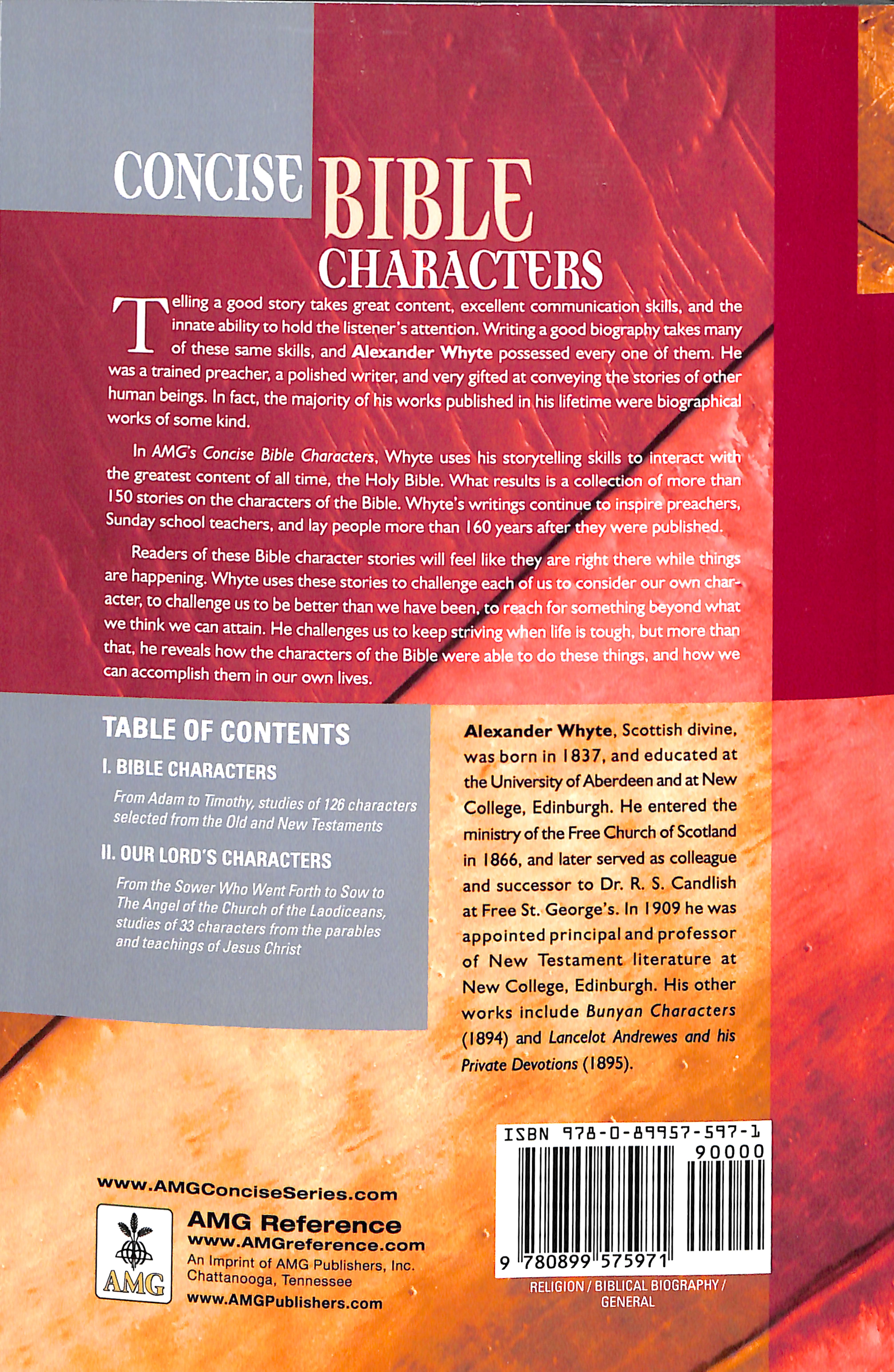 Amg Concise Bible Characters