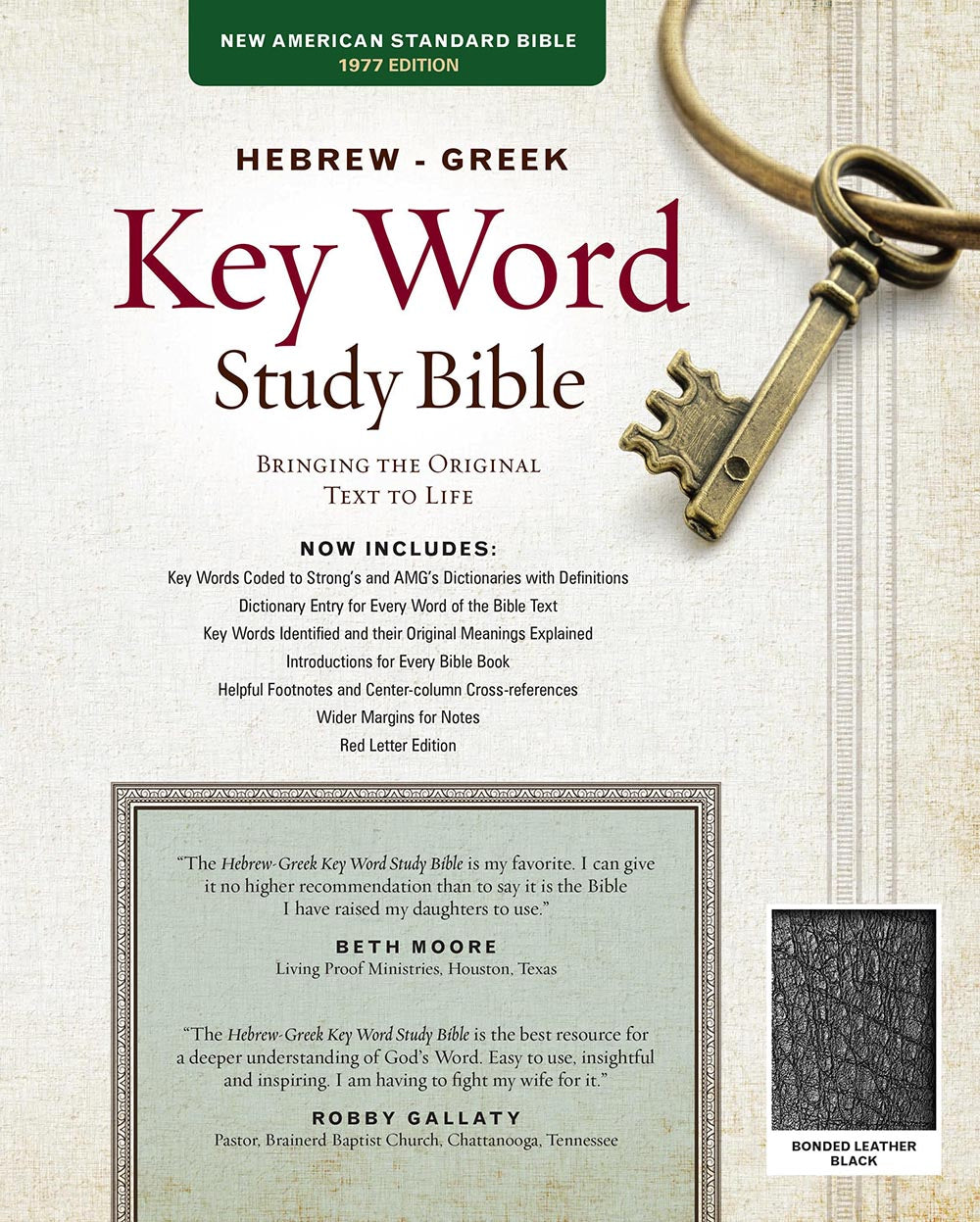 NASB Hebrew-Greek Key Word Study Bible Black (New Edition)