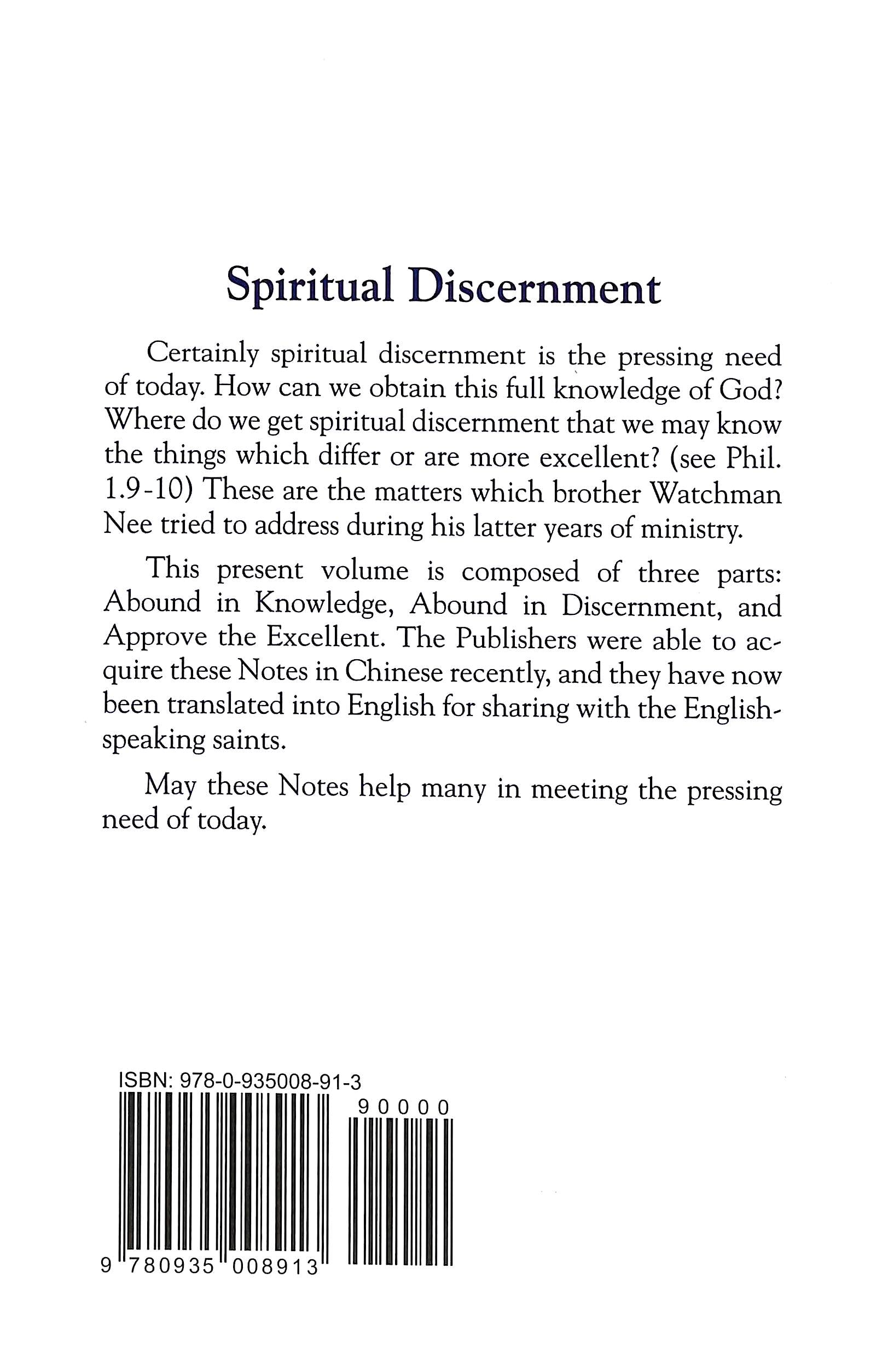 Spiritual Discernment