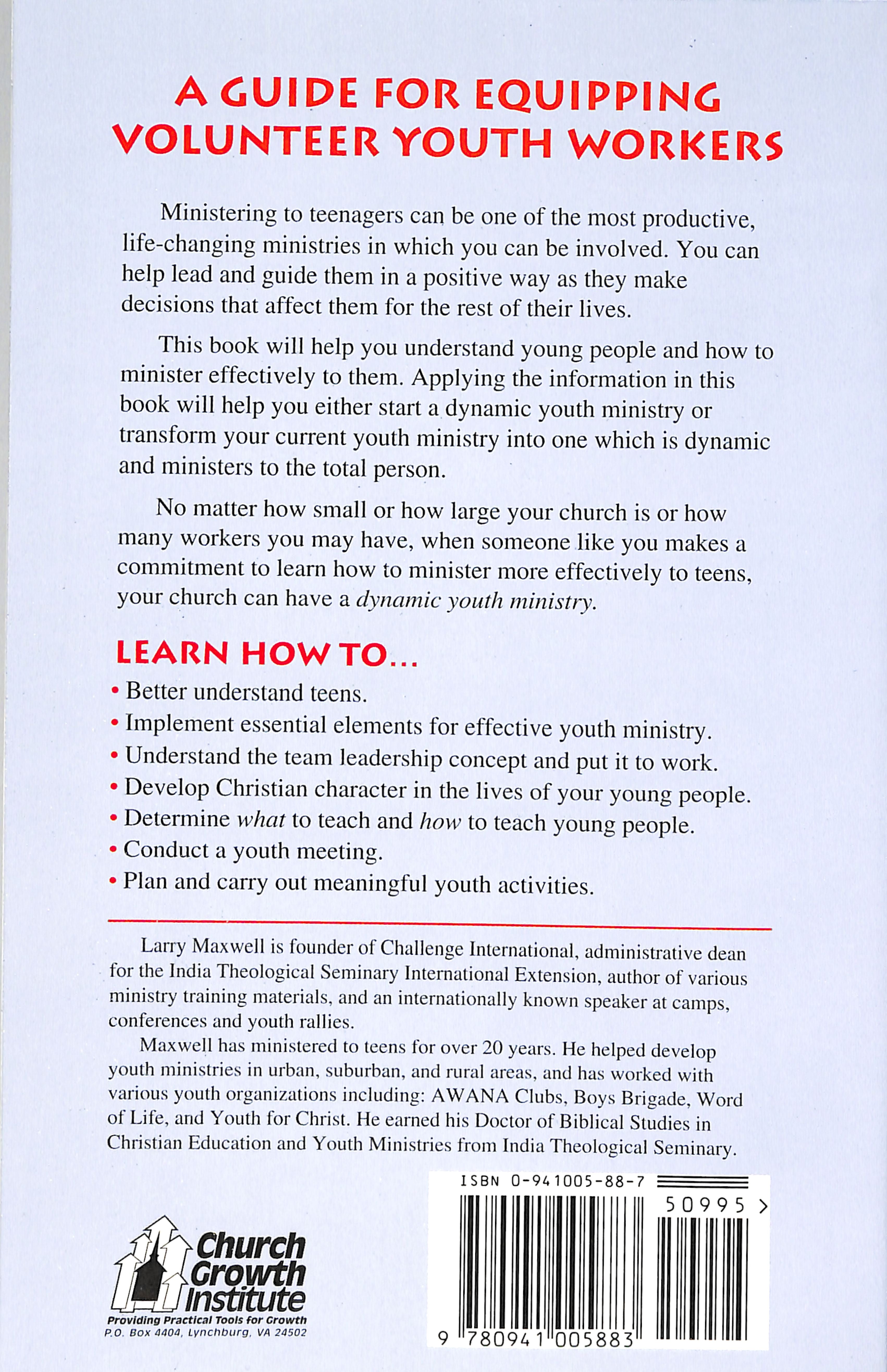Becoming a Dynamic Youth Leader