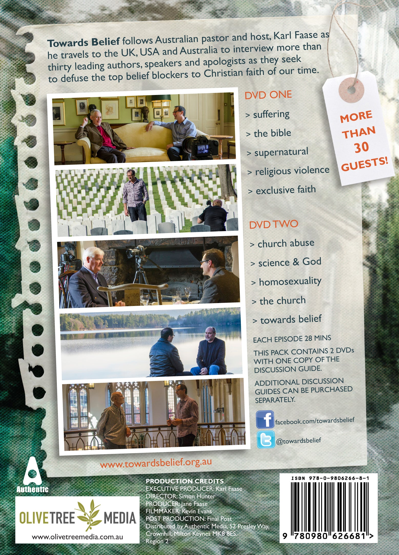Towards Belief (2 Dvds) (Includes Discussion Guide)