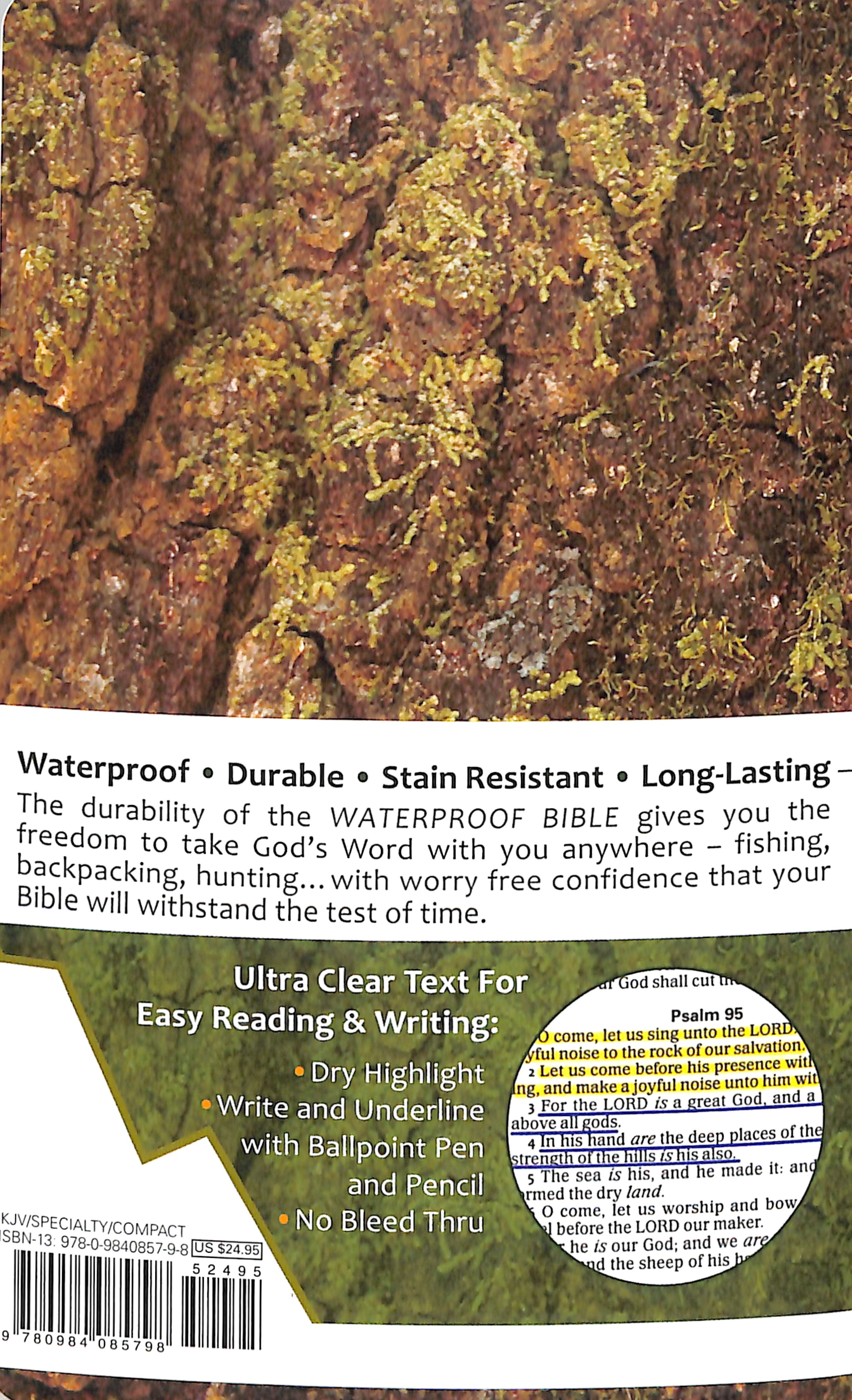 KJV Waterproof New Testament With Psalms and Proverbs Camo