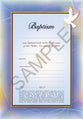 Certificate: Baptism (10 Pack)