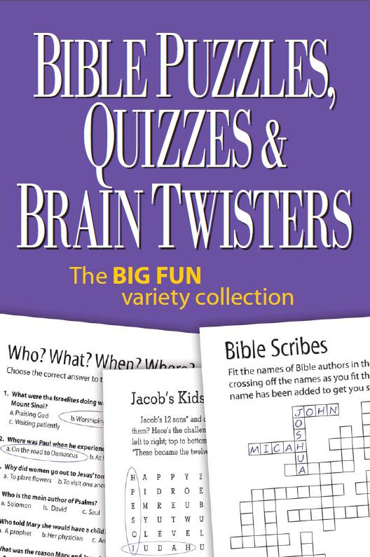 Bible Puzzles, Quizzes and Brain Twisters