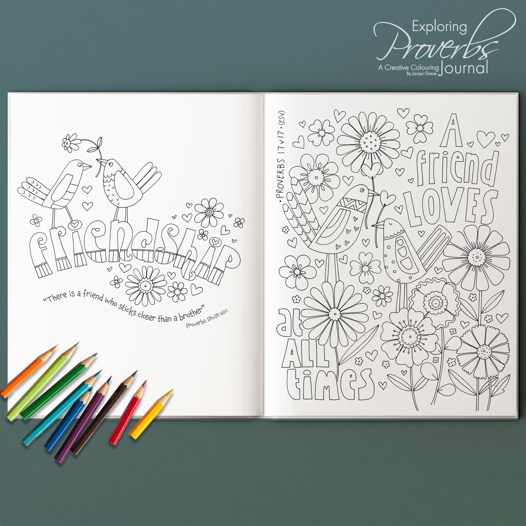Exploring Proverbs - Colouring Journal (Adult Colouring Book Series)