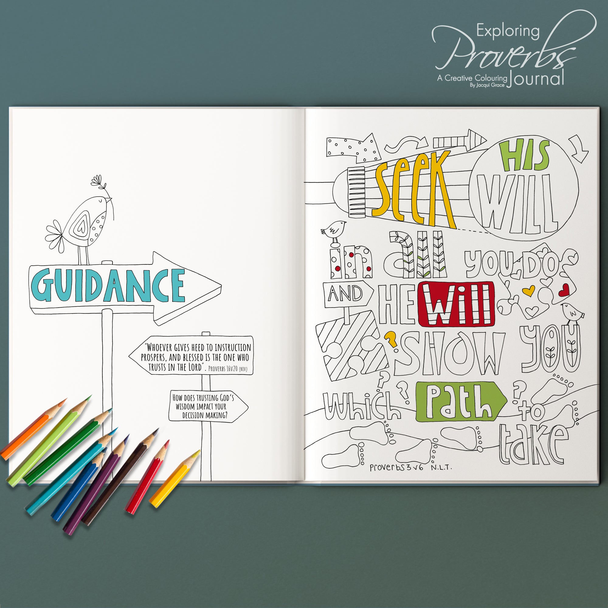 Exploring Proverbs - Colouring Journal (Adult Colouring Book Series)
