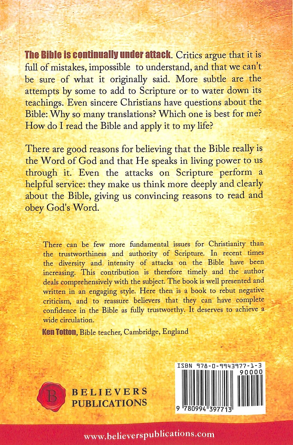 Is the Bible Really the Word of God?: The Doctrine of Scripture
