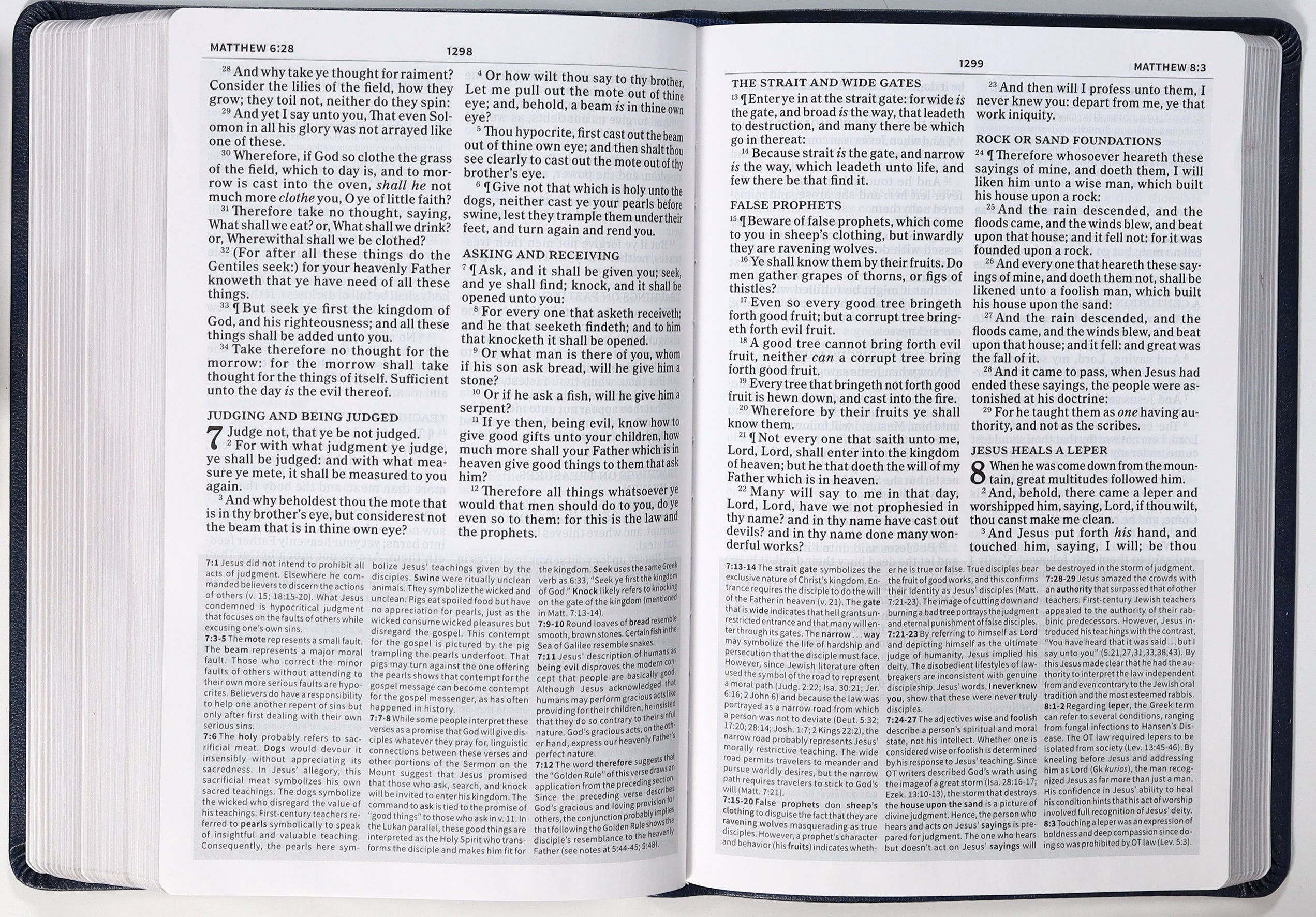 KJV Everyday Study Bible Navy Cross