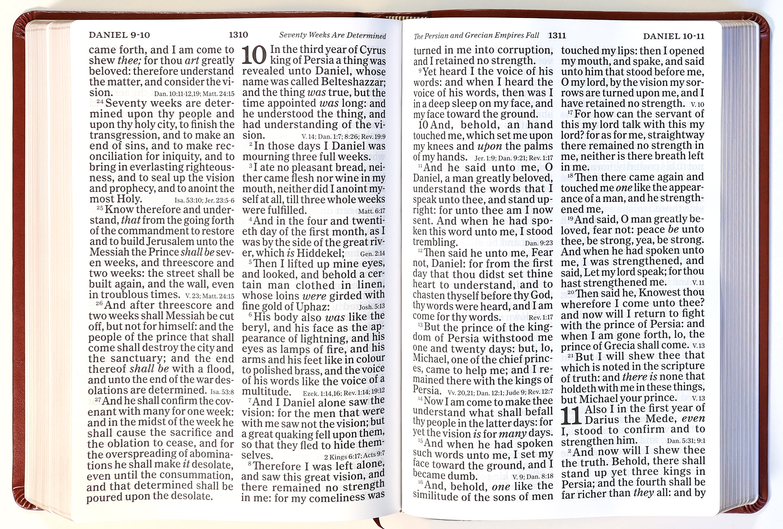 KJV Super Giant Print Reference Bible Brown (Red Letter Edition)